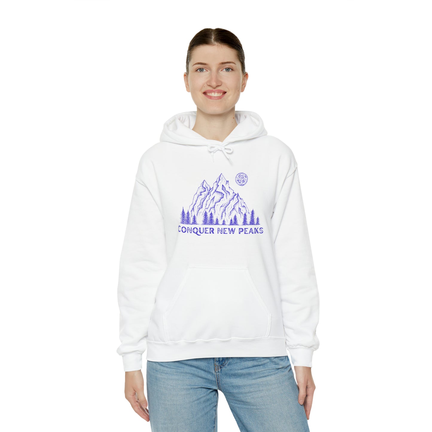 Conquer New Peaks Unisex Heavy Blend™ Hooded Sweatshirt