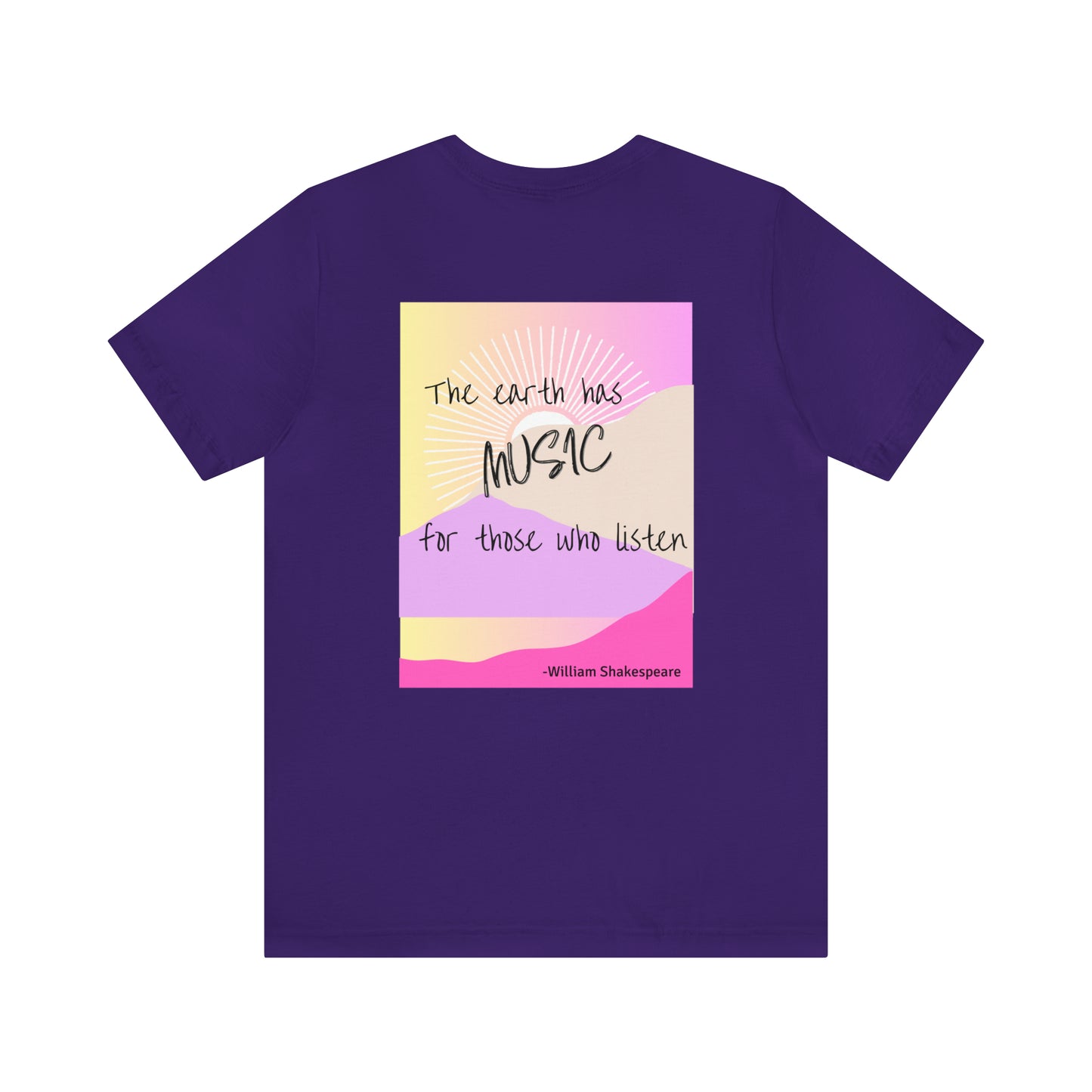 The Earth has Music Unisex Jersey Short Sleeve Tee