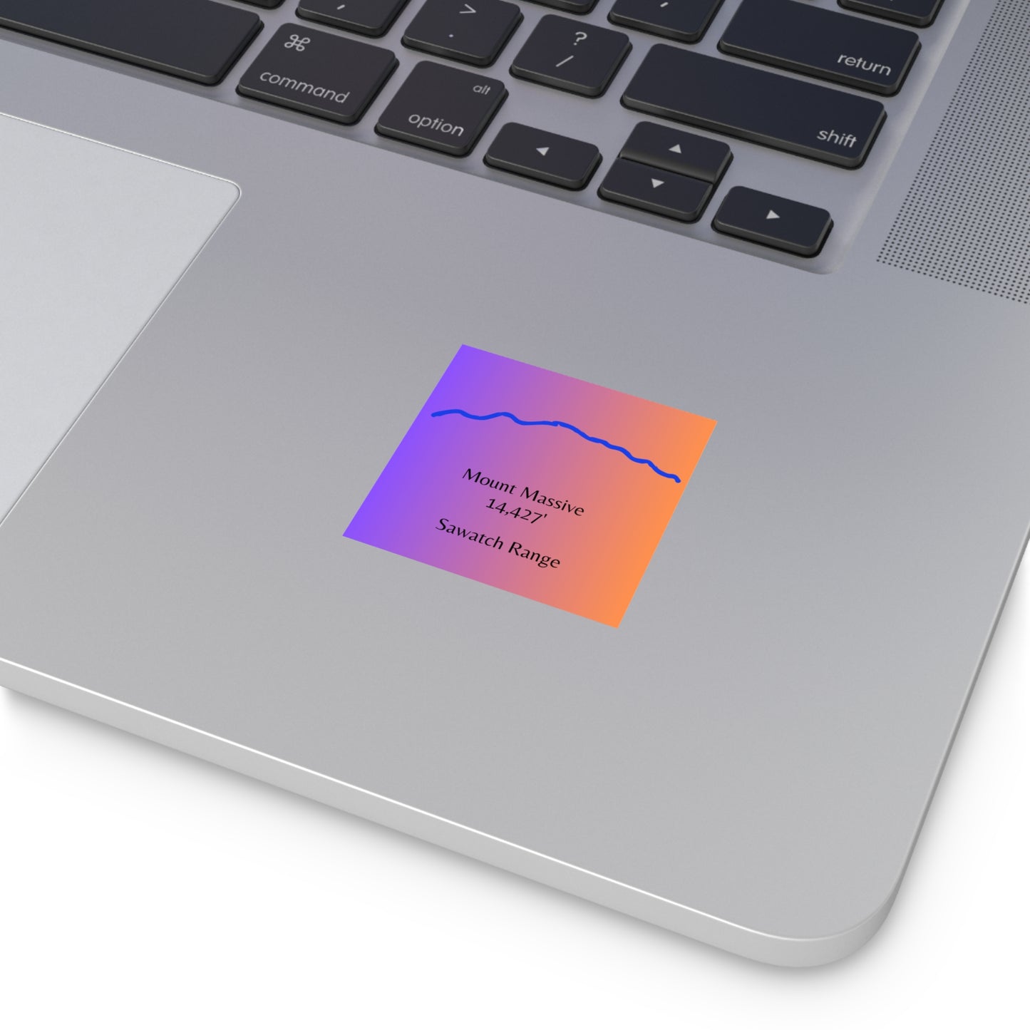 Mount Massive 14er Square Vinyl Sticker