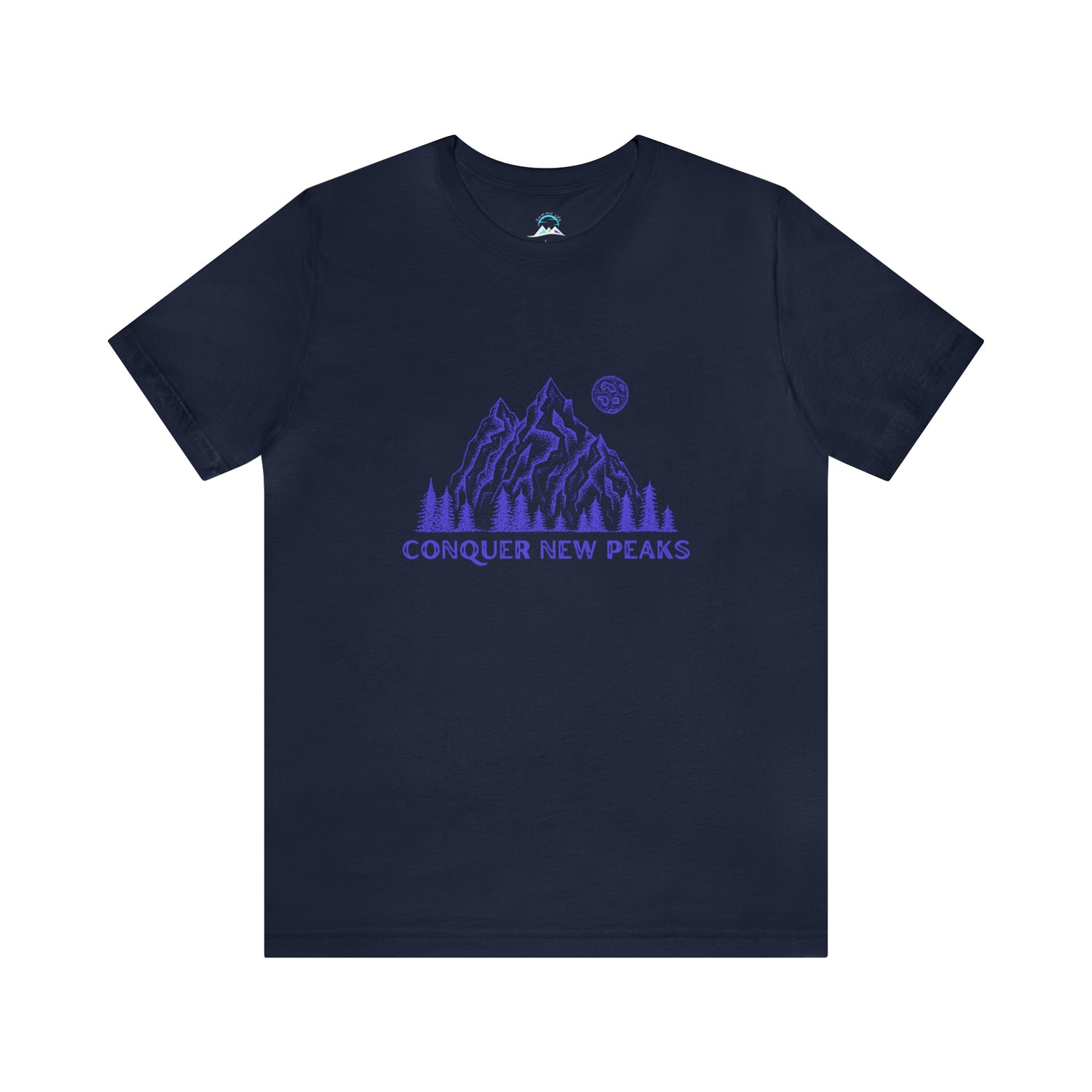 Conquer New Peaks Unisex Jersey Short Sleeve Tee - Purple