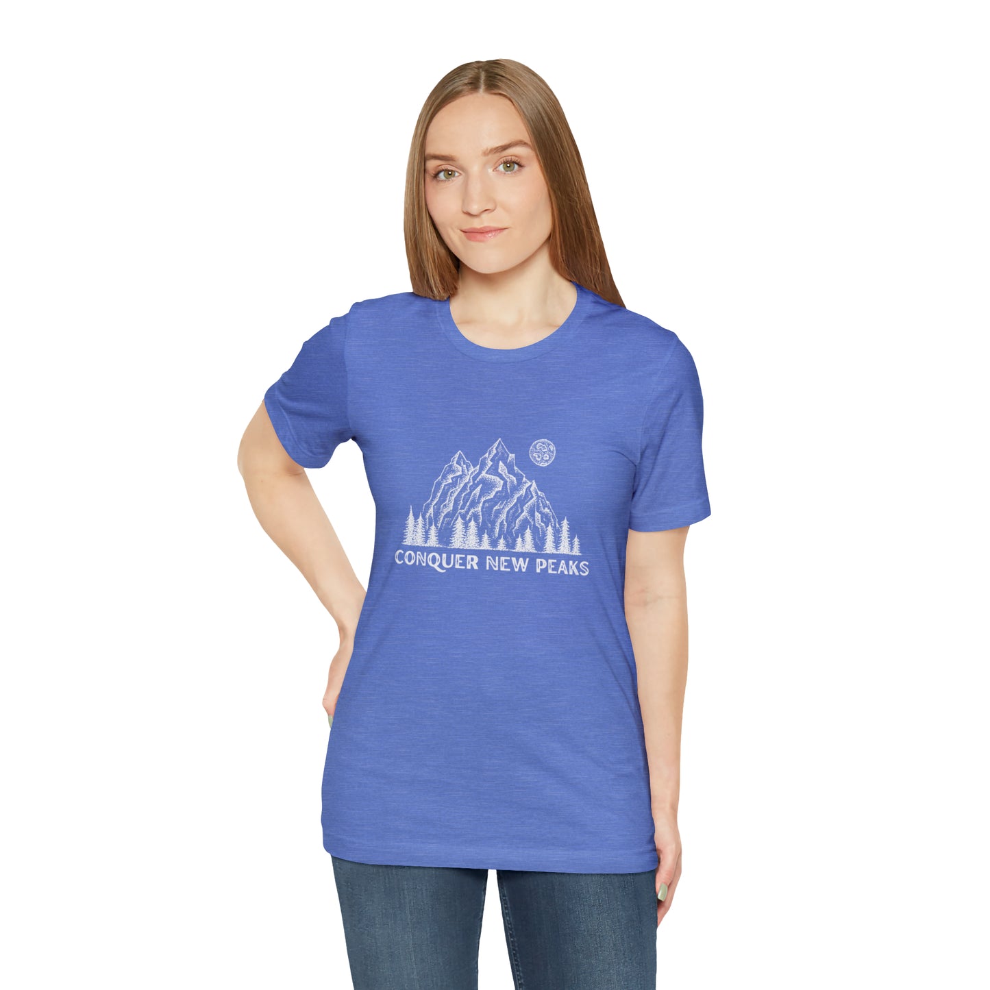 Conquer New Peaks Unisex Jersey Short Sleeve Tee