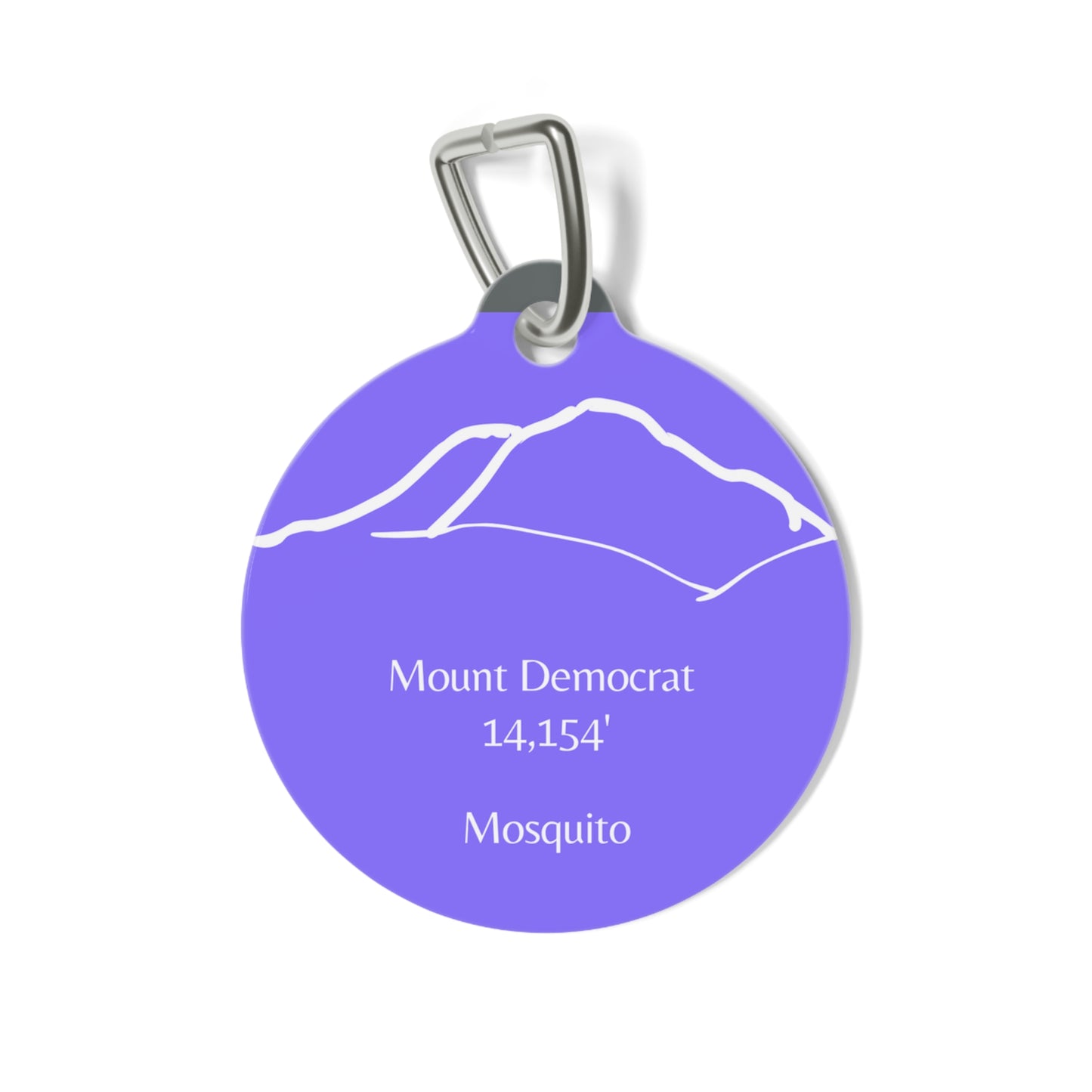 Mount Democrat Pet Tag