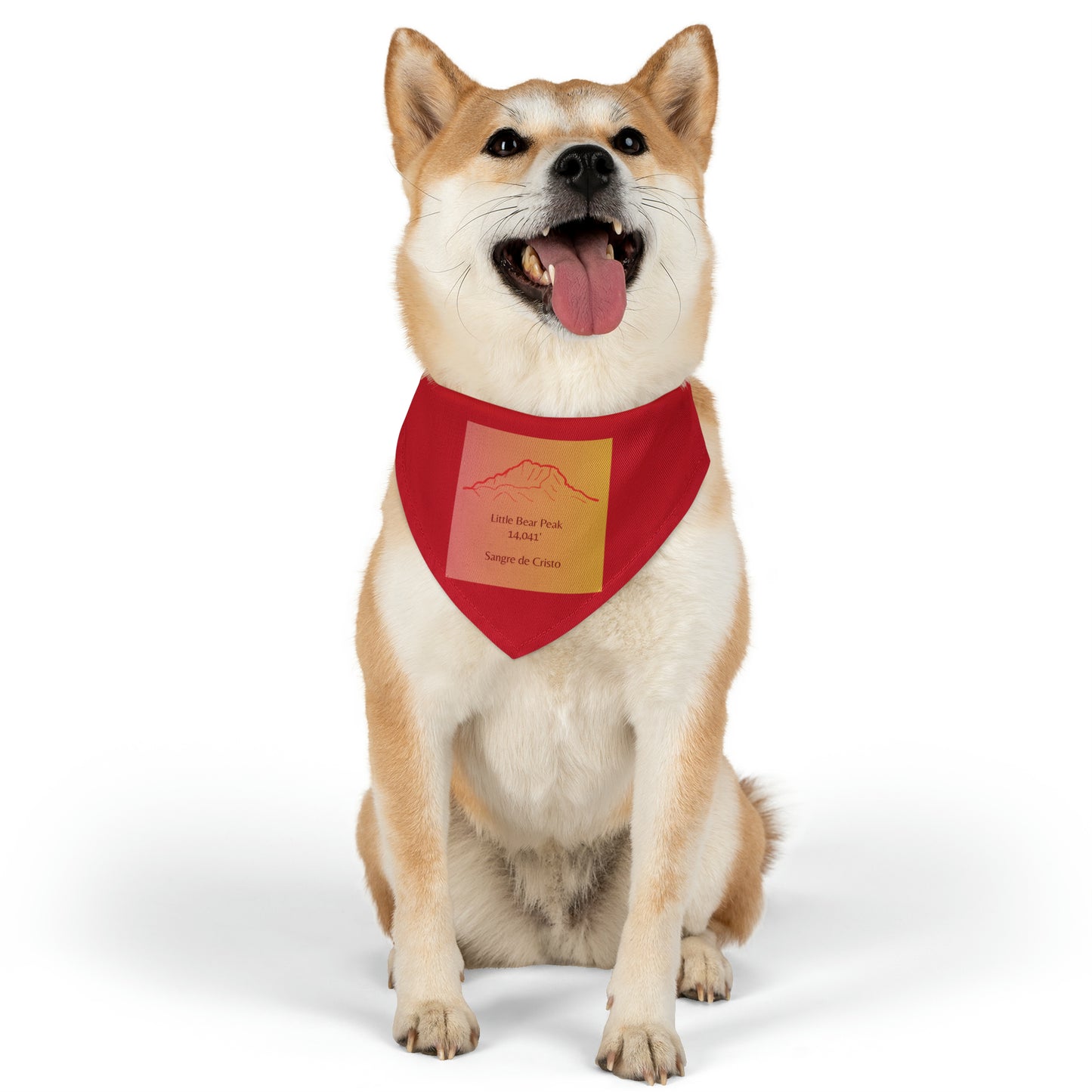 Little Bear Peak 14er Pet Bandana Collar