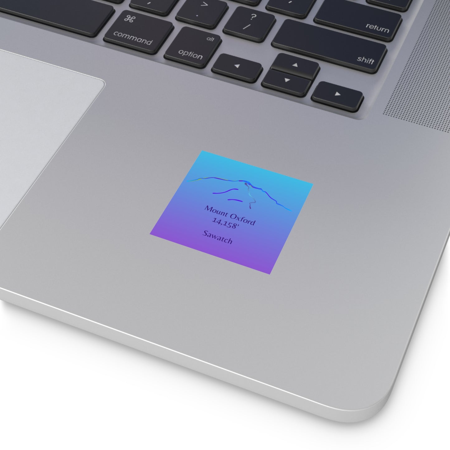 Mount Oxford 14er Square Vinyl Sticker