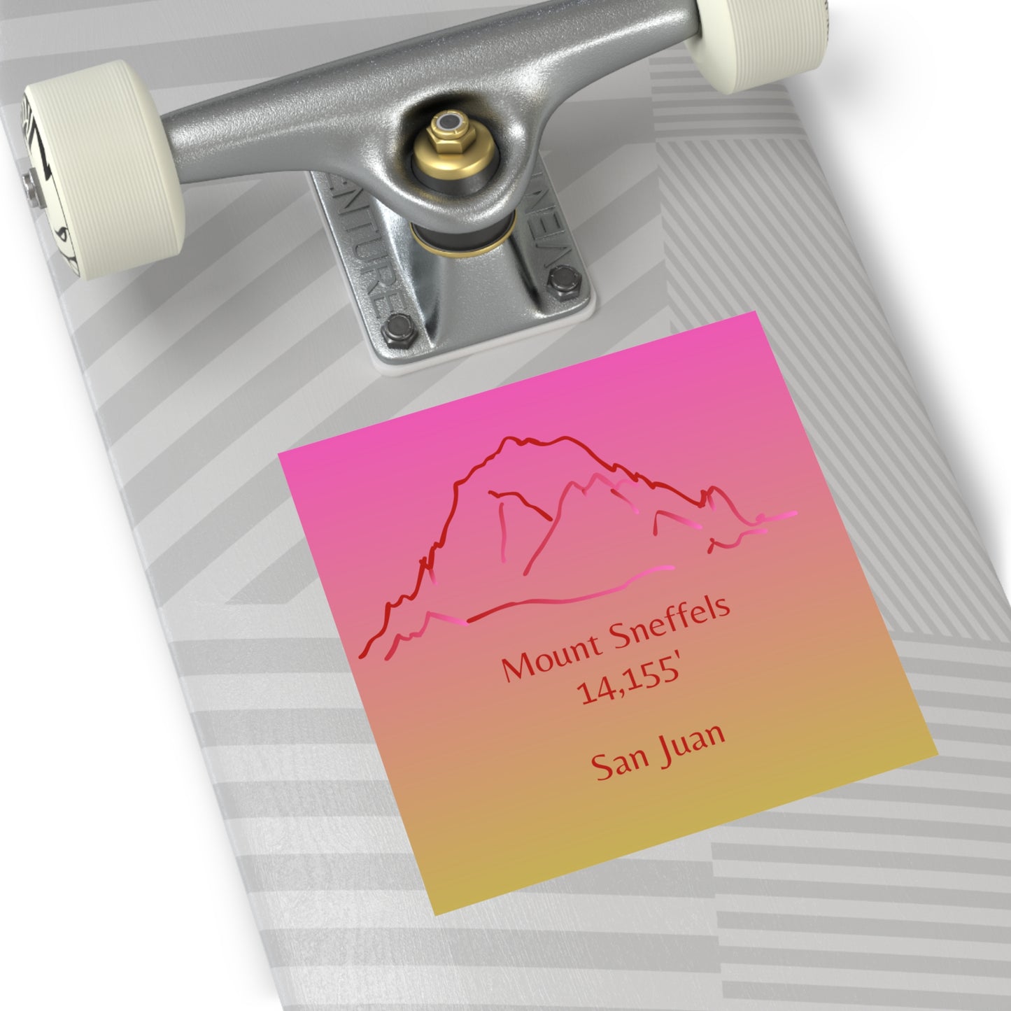 Mount Sneffels 14er Square Vinyl Sticker