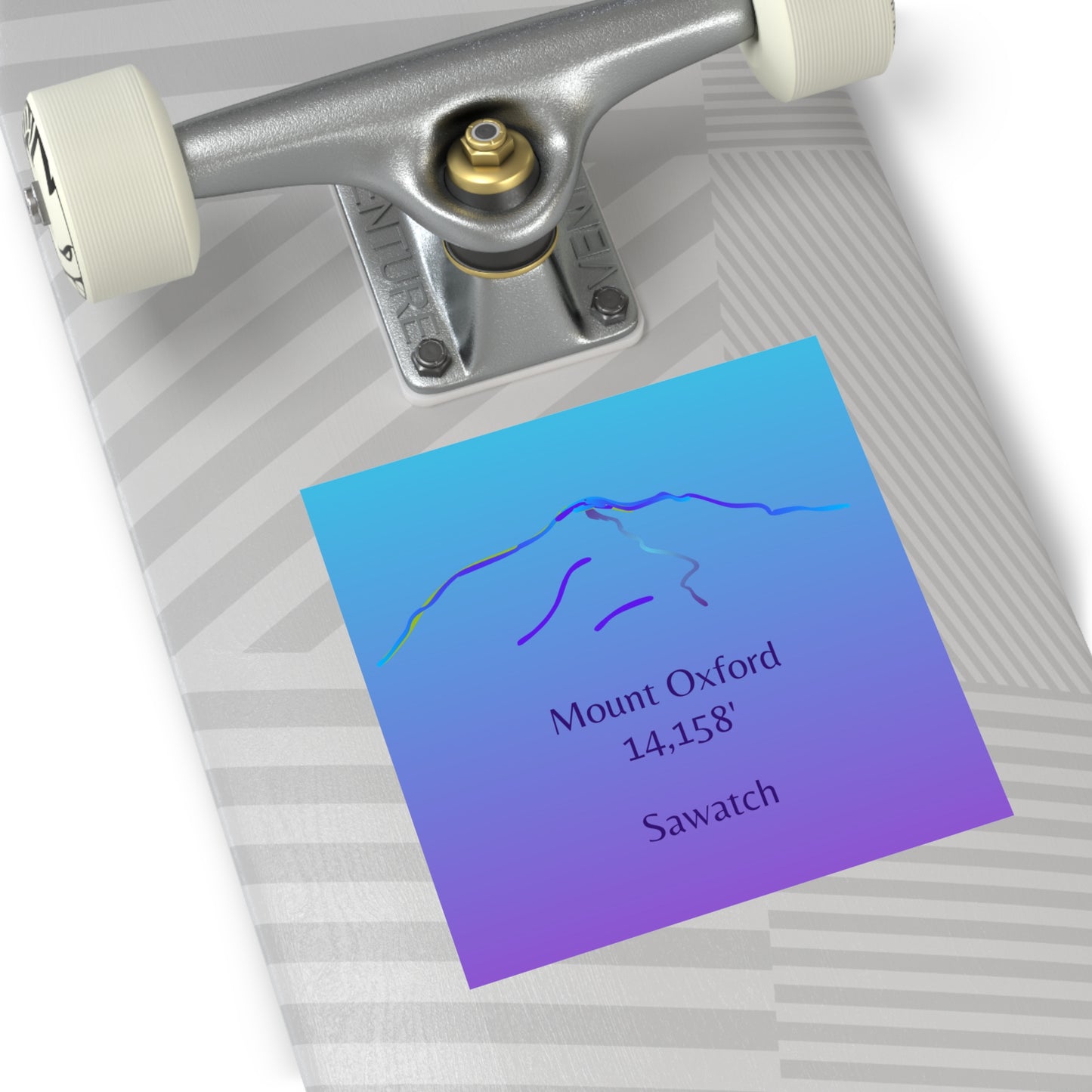 Mount Oxford 14er Square Vinyl Sticker