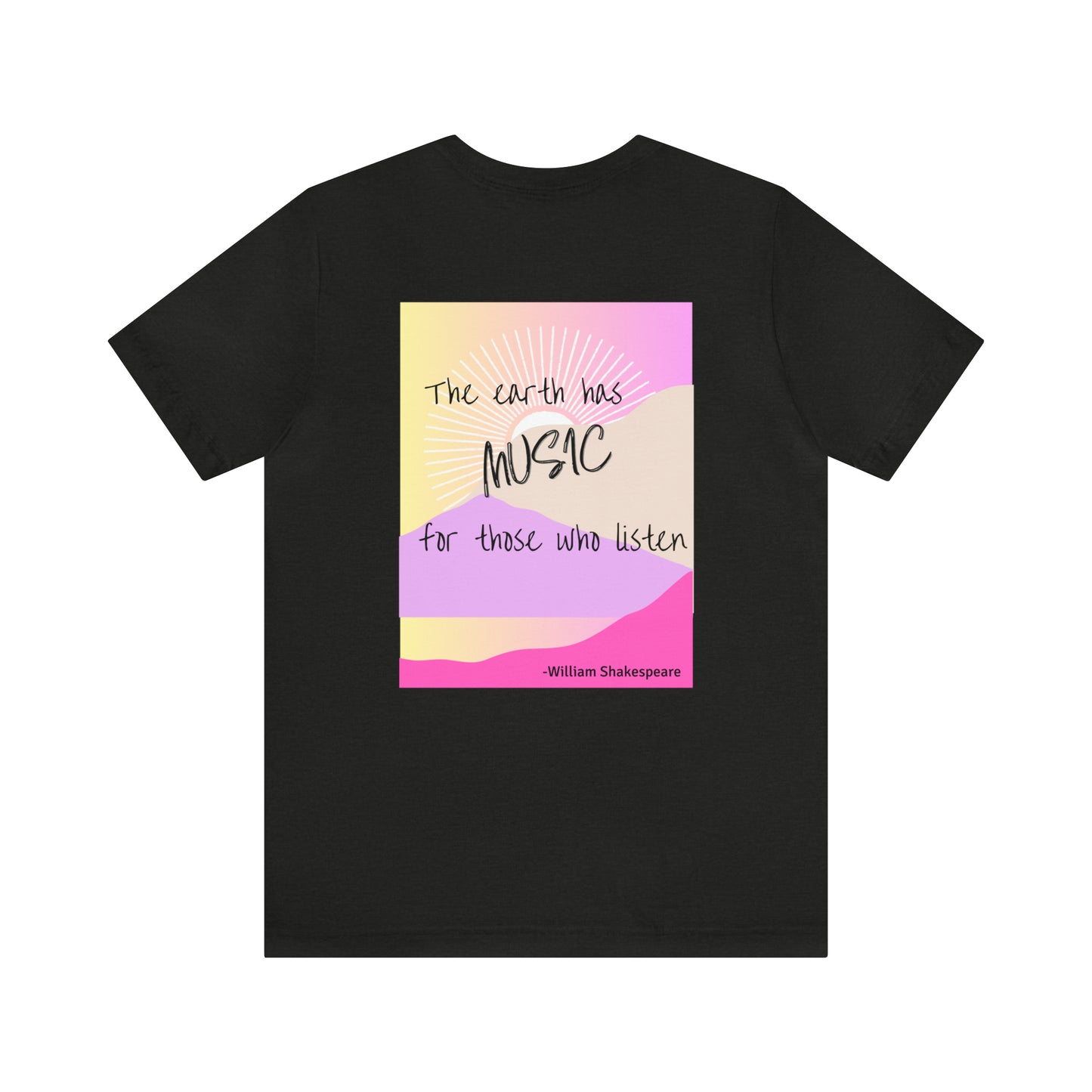 The Earth has Music Unisex Jersey Short Sleeve Tee
