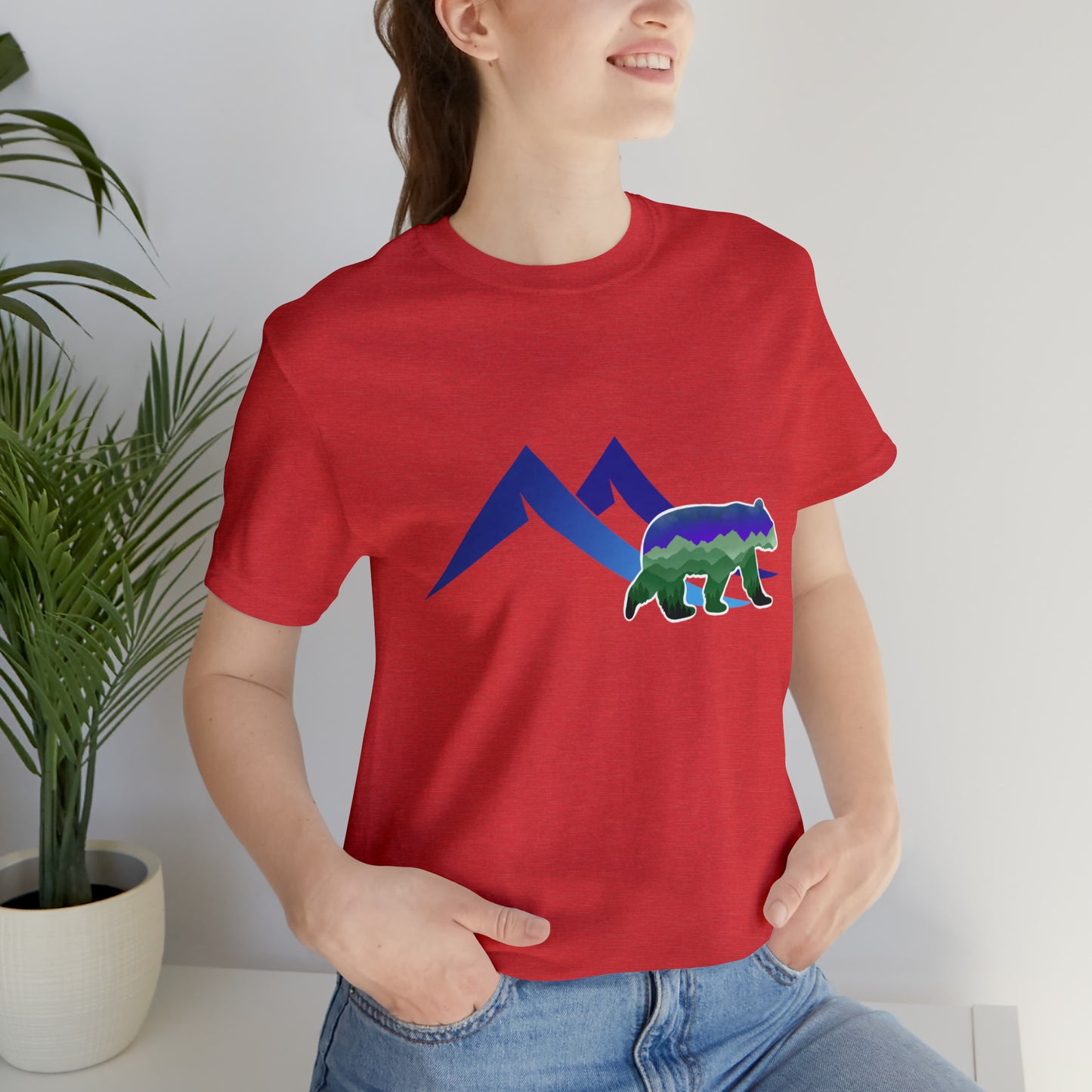 Mountain Bear Unisex Jersey Short Sleeve Tee