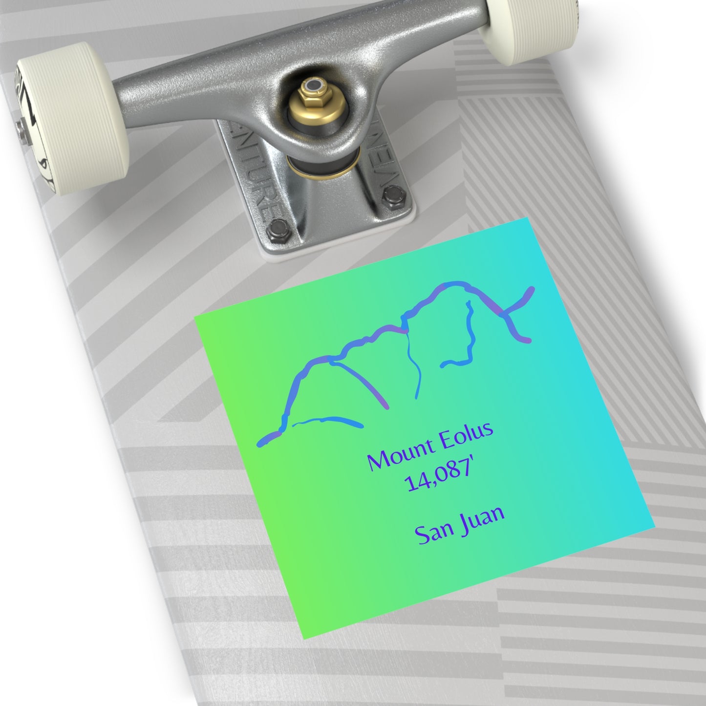 Mount Eolus 14er Square Vinyl Sticker