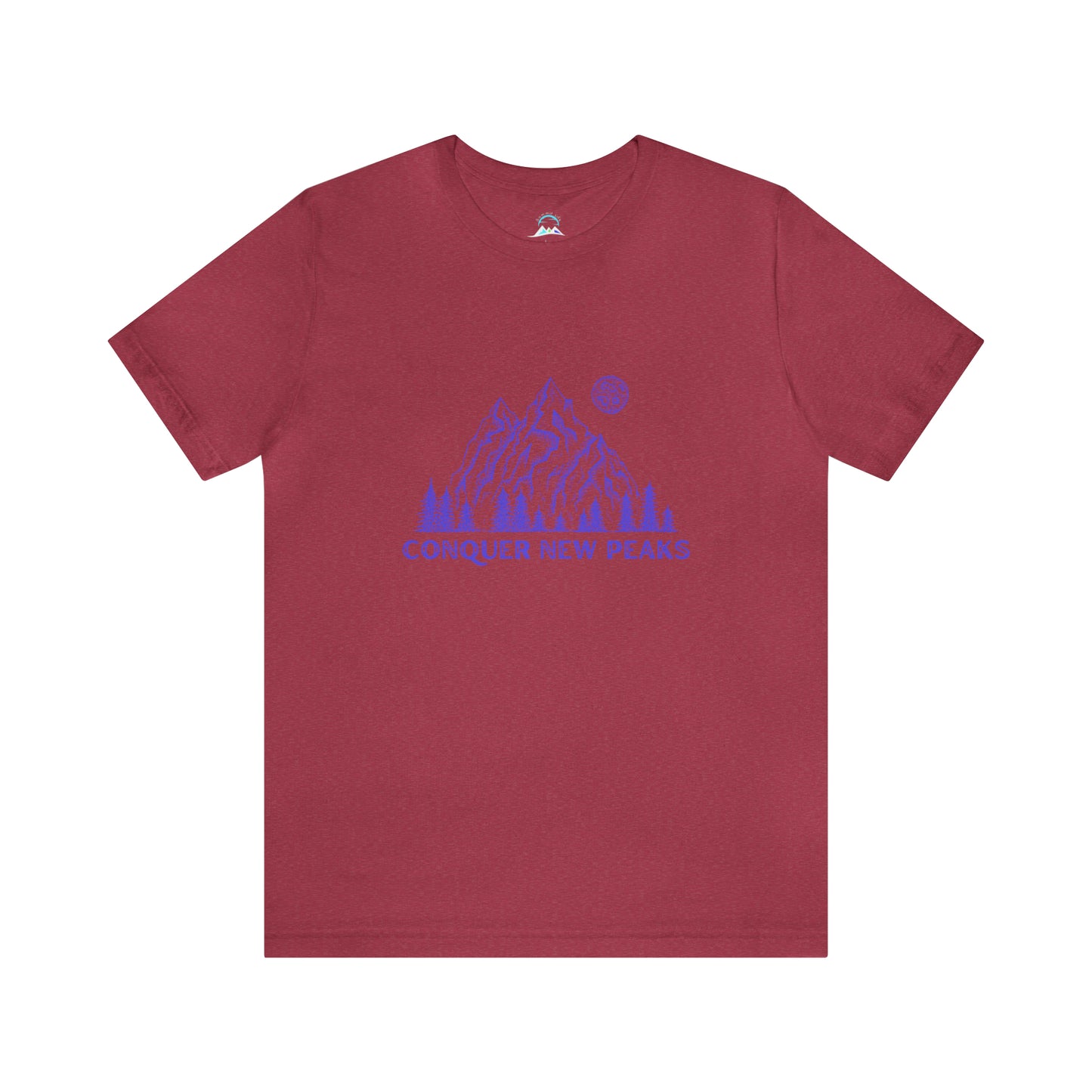 Conquer New Peaks Unisex Jersey Short Sleeve Tee - Purple
