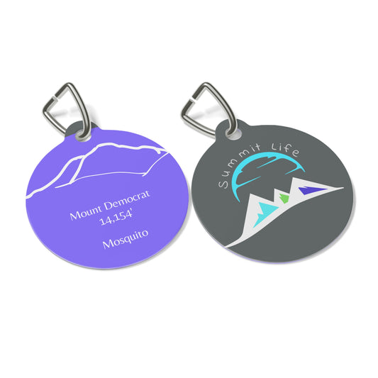 Mount Democrat Pet Tag