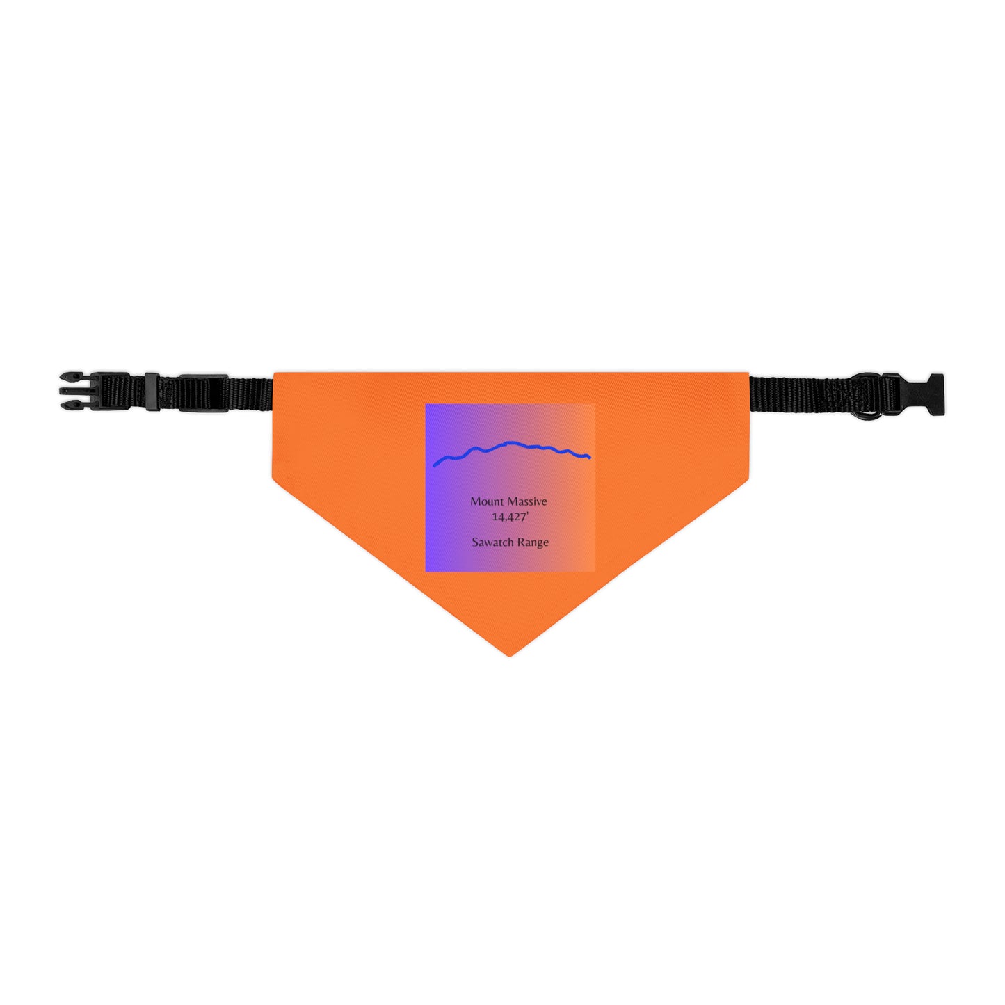 Mount Massive 14er Pet Bandana Collar