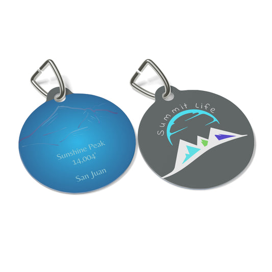 Sunshine Peak Pet Tag