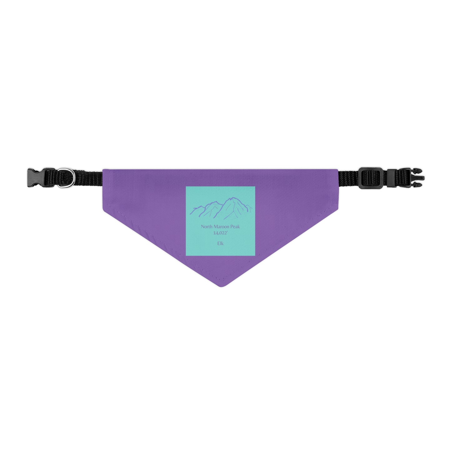 North Maroon Peak 14er Pet Bandana Collar