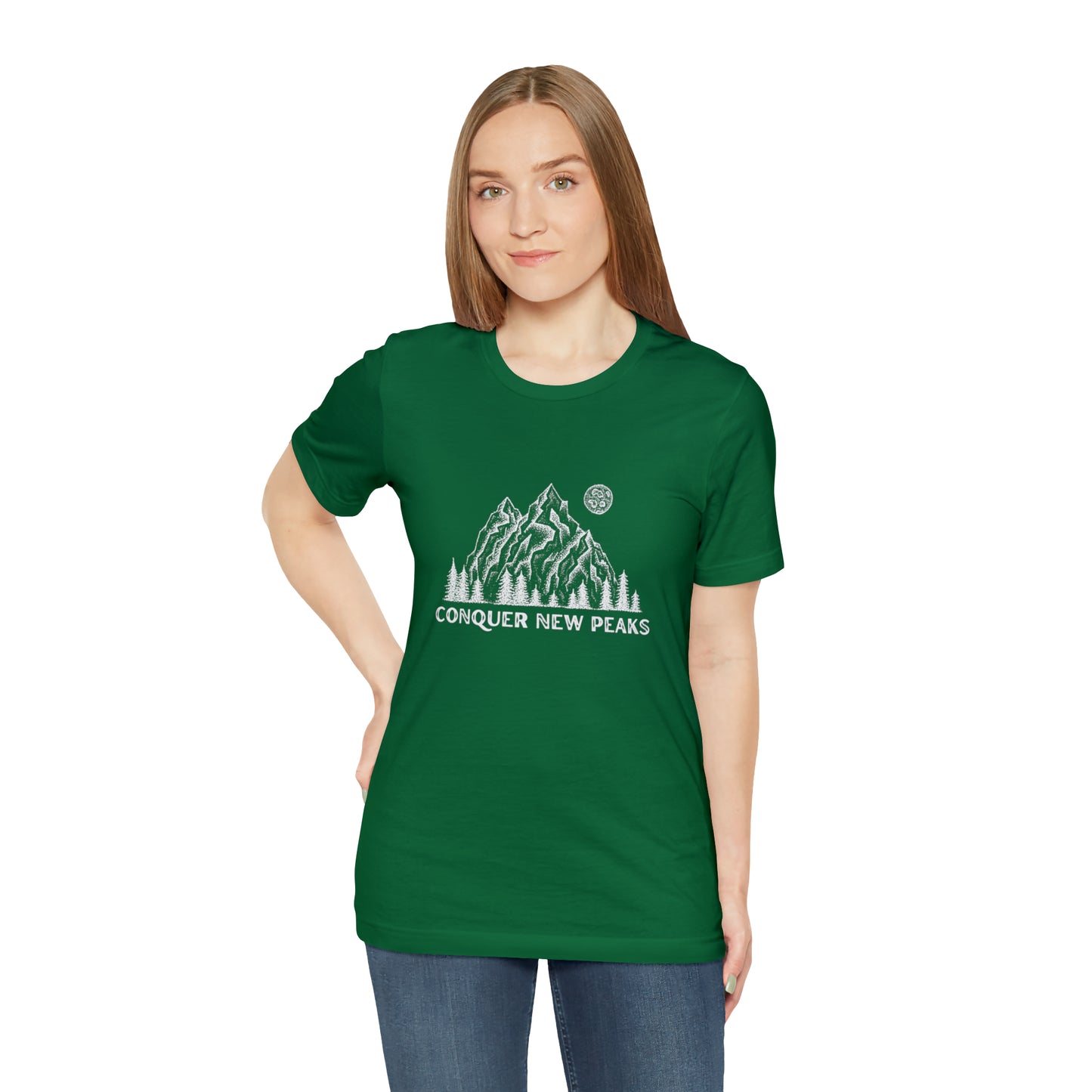 Conquer New Peaks Unisex Jersey Short Sleeve Tee