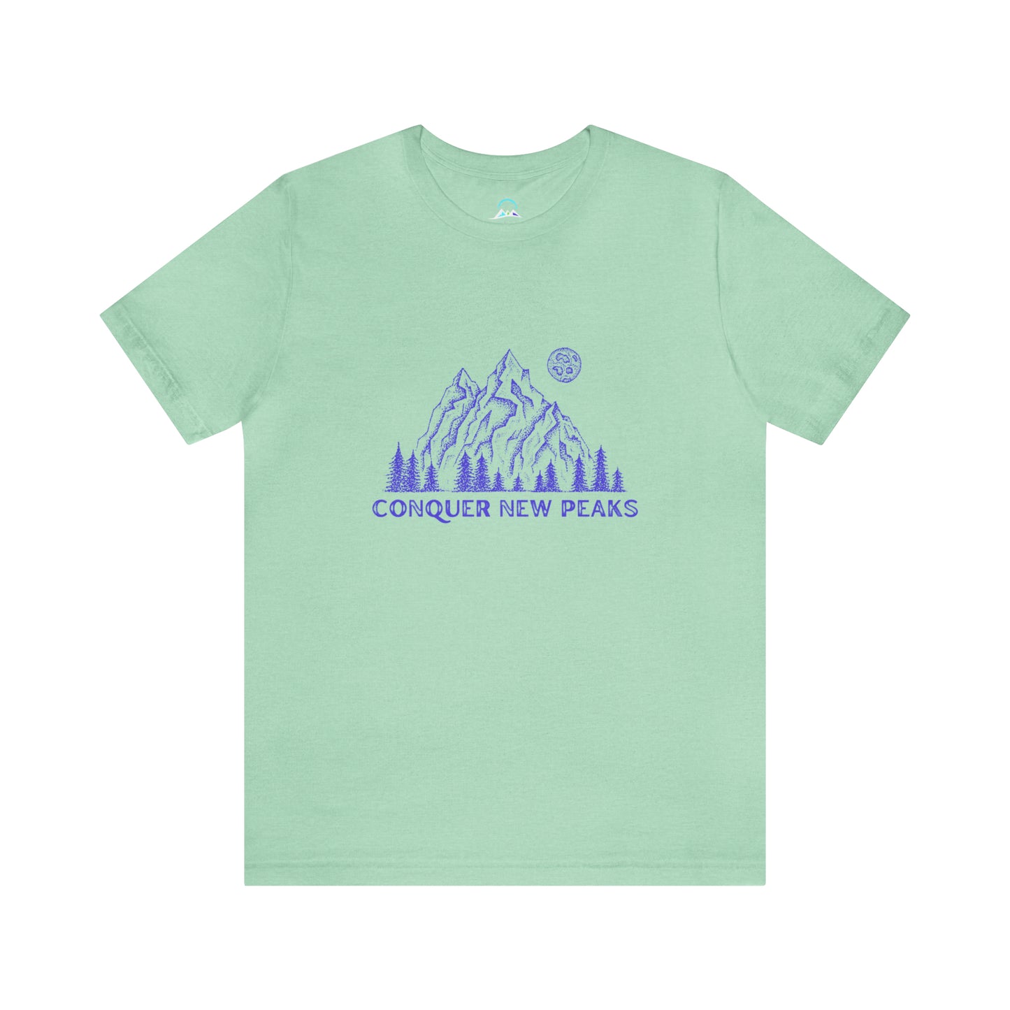 Conquer New Peaks Unisex Jersey Short Sleeve Tee - Purple