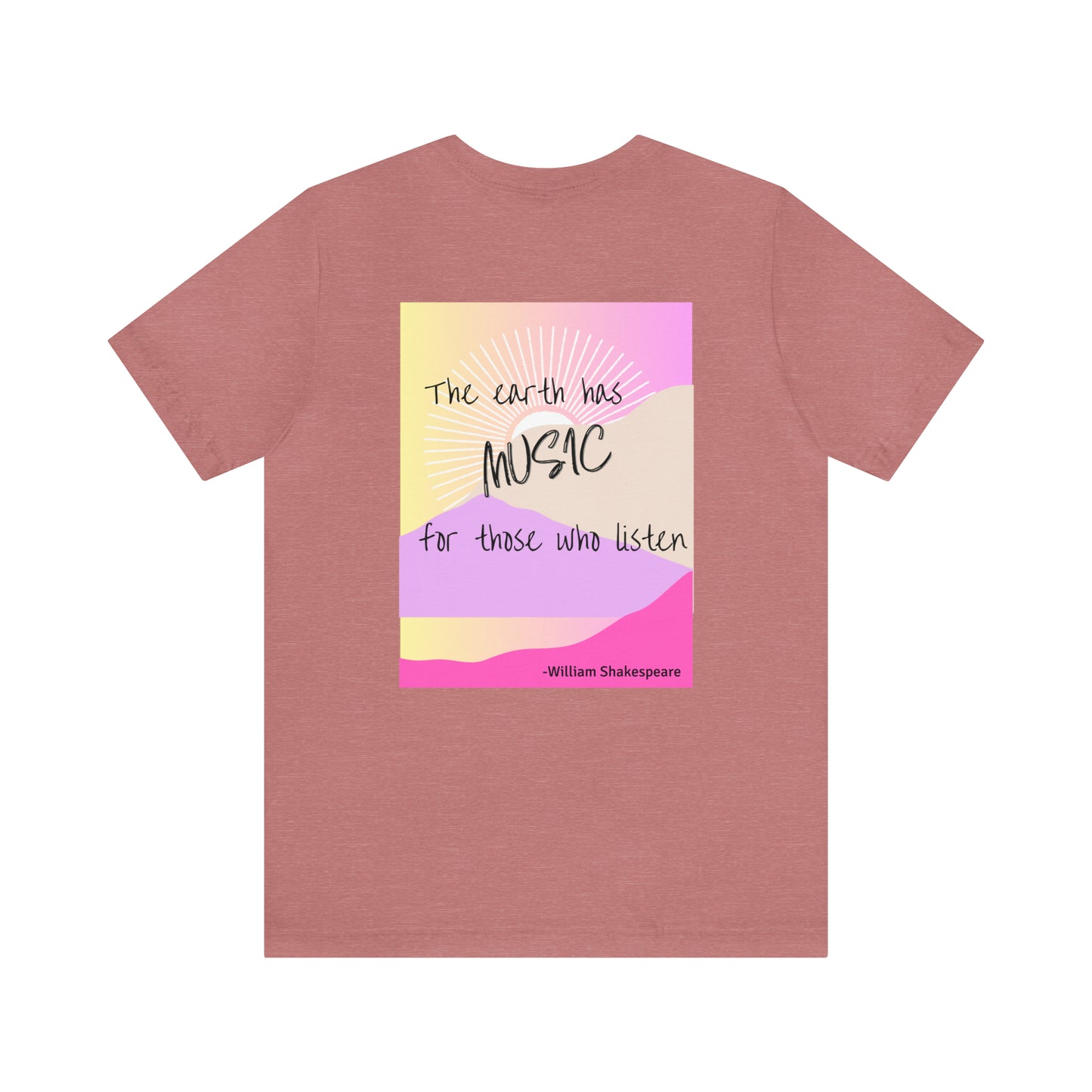 The Earth has Music Unisex Jersey Short Sleeve Tee