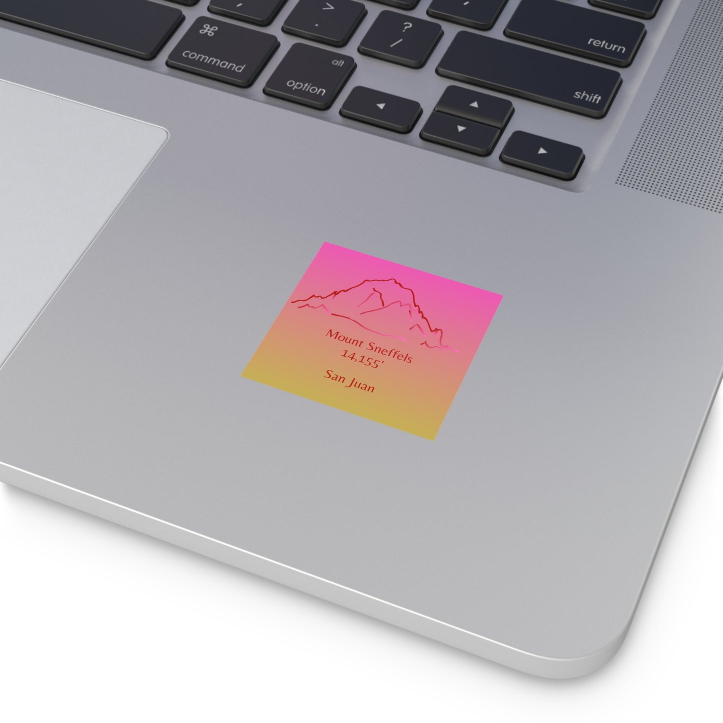 Mount Sneffels 14er Square Vinyl Sticker