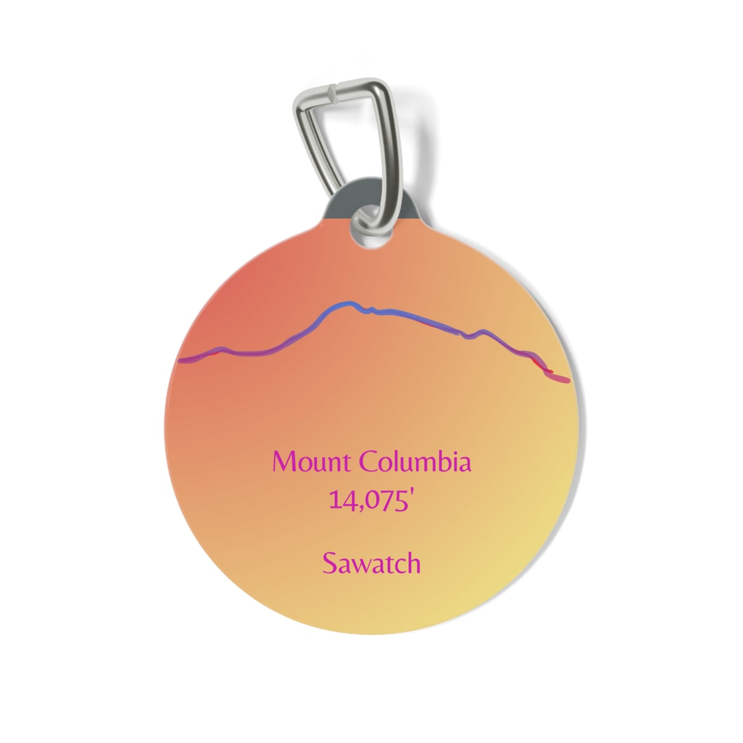 Mount Columbia 14er Pet Tag