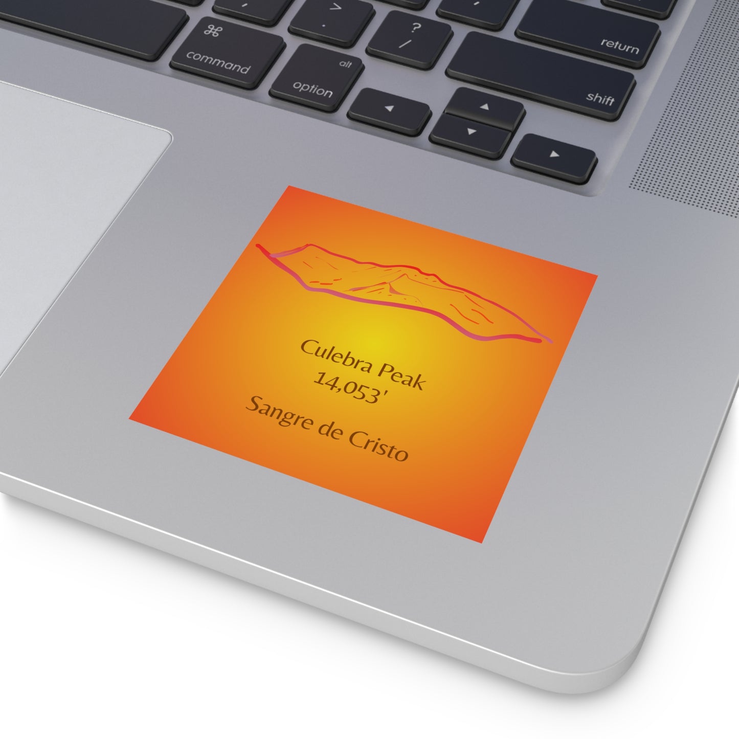 Culebra Peak 14er Square Vinyl Sticker