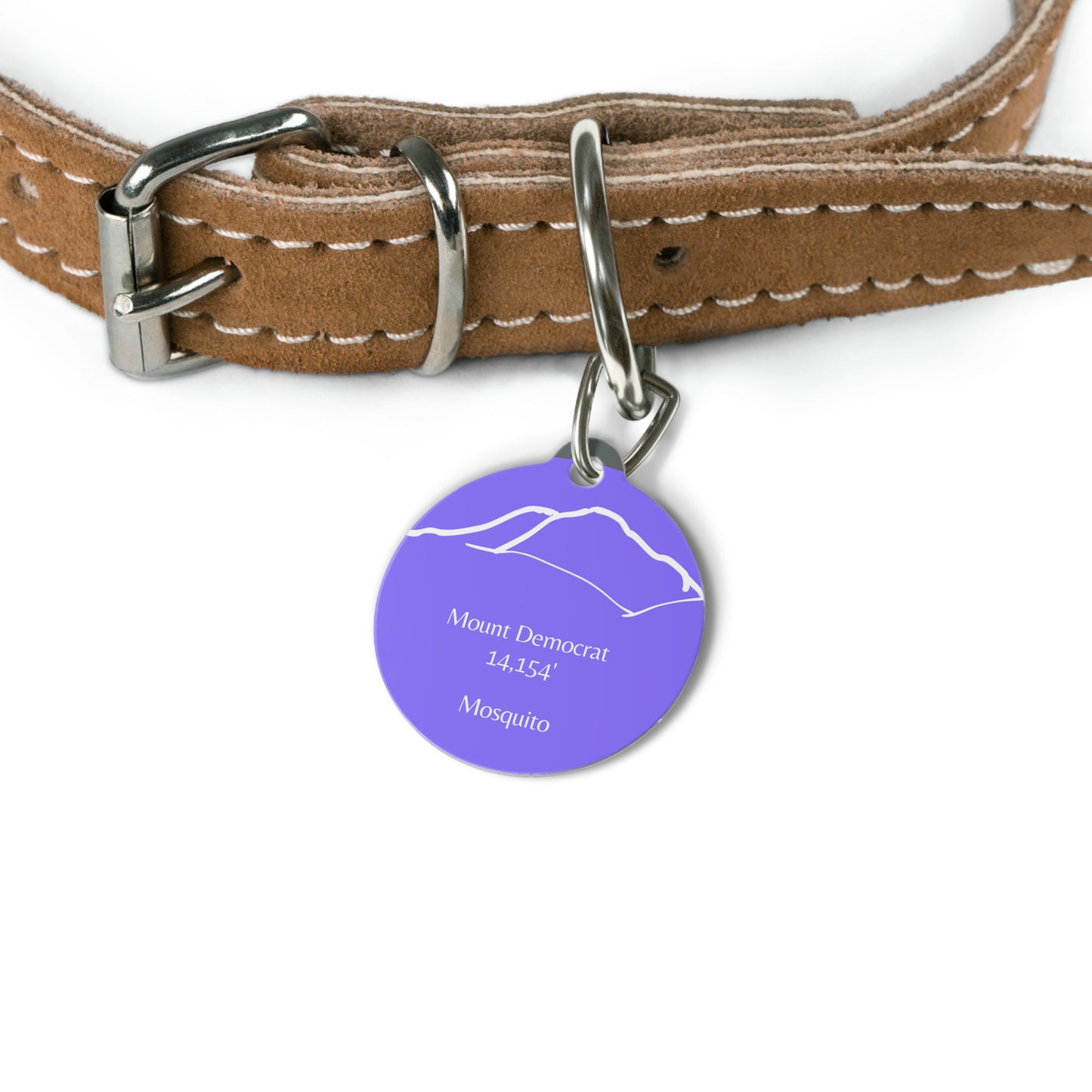 Mount Democrat Pet Tag