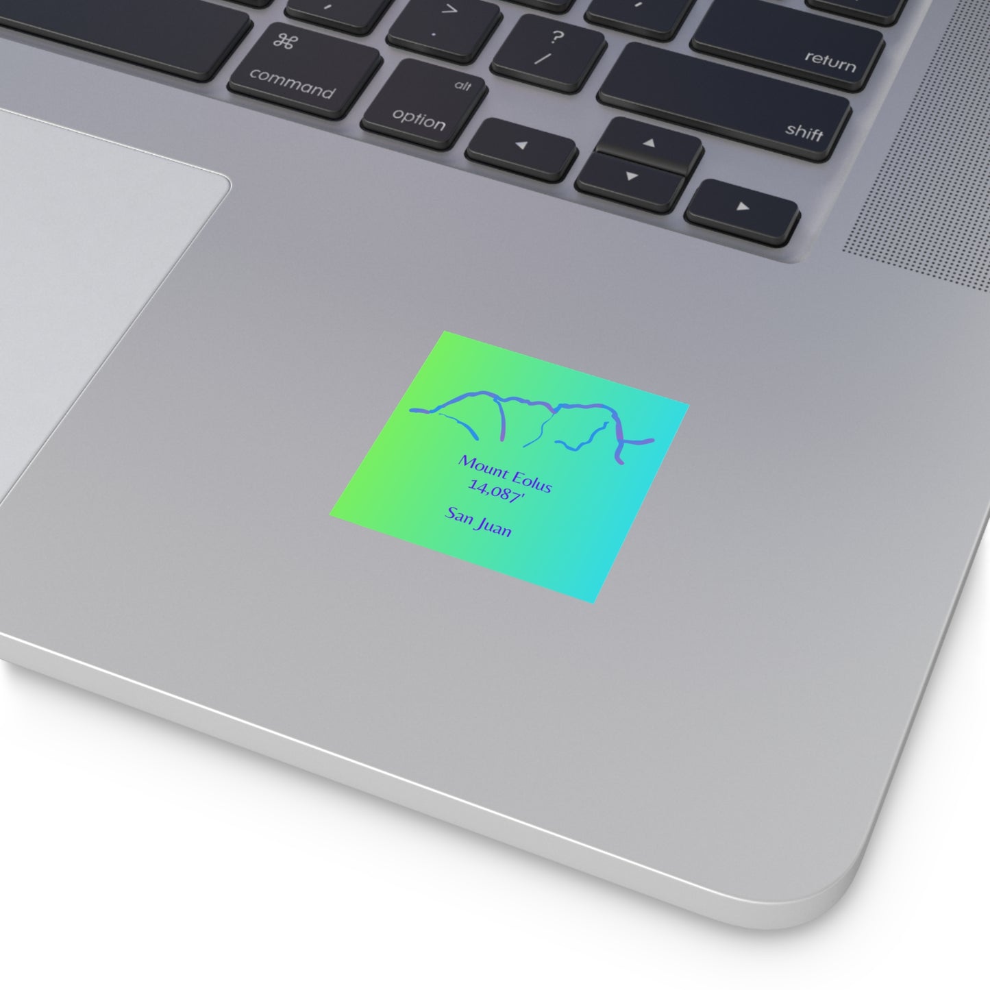 Mount Eolus 14er Square Vinyl Sticker