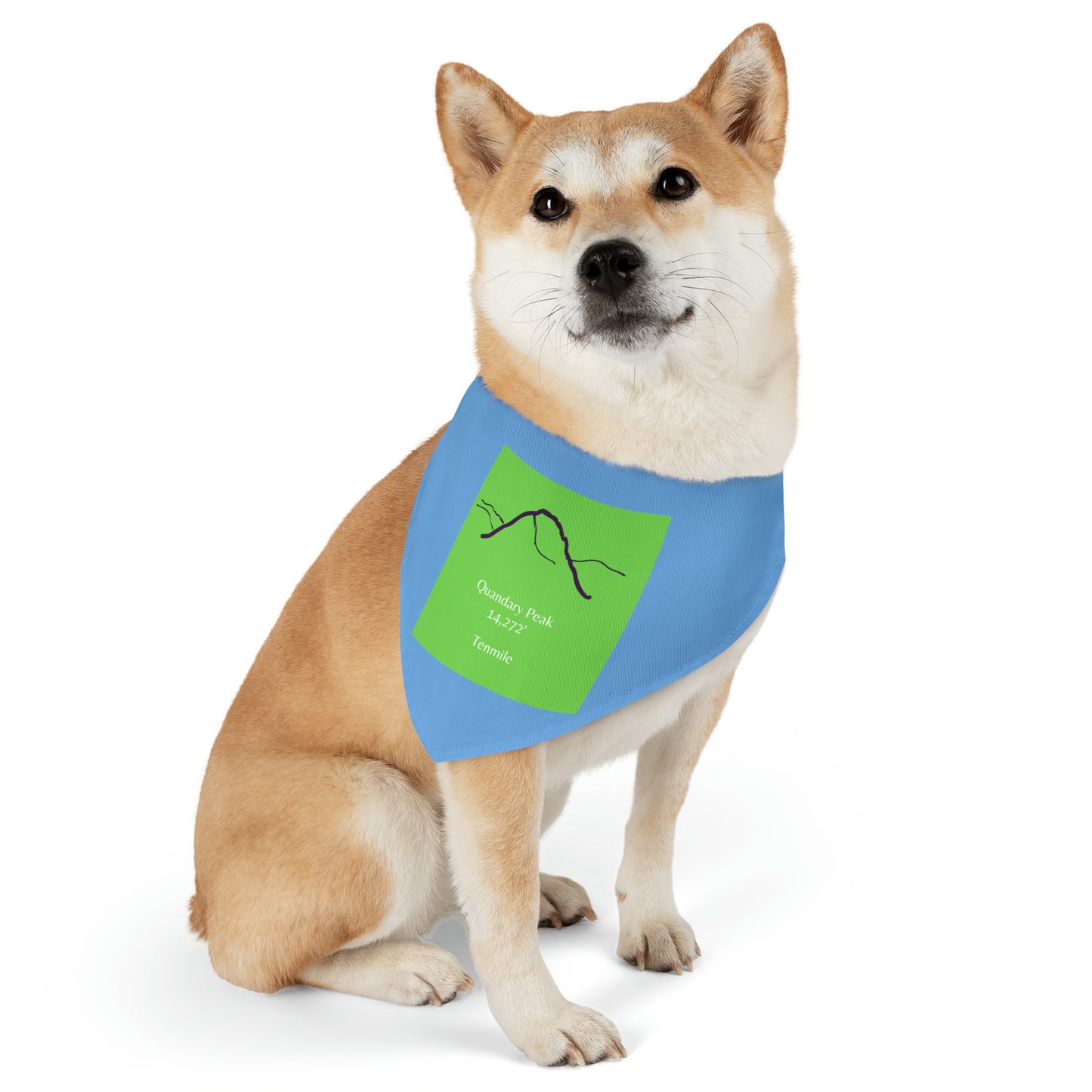 Quandary Peak 14er Pet Bandana Collar