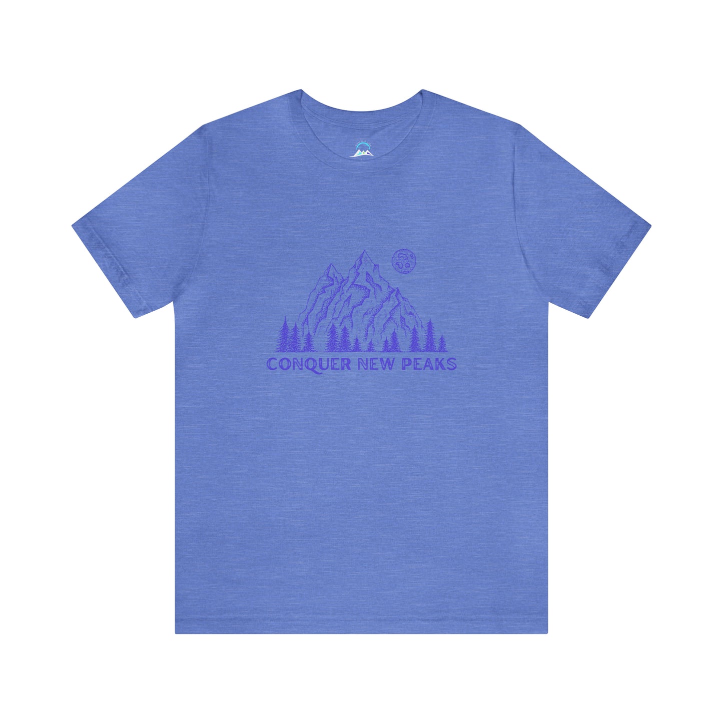 Conquer New Peaks Unisex Jersey Short Sleeve Tee - Purple