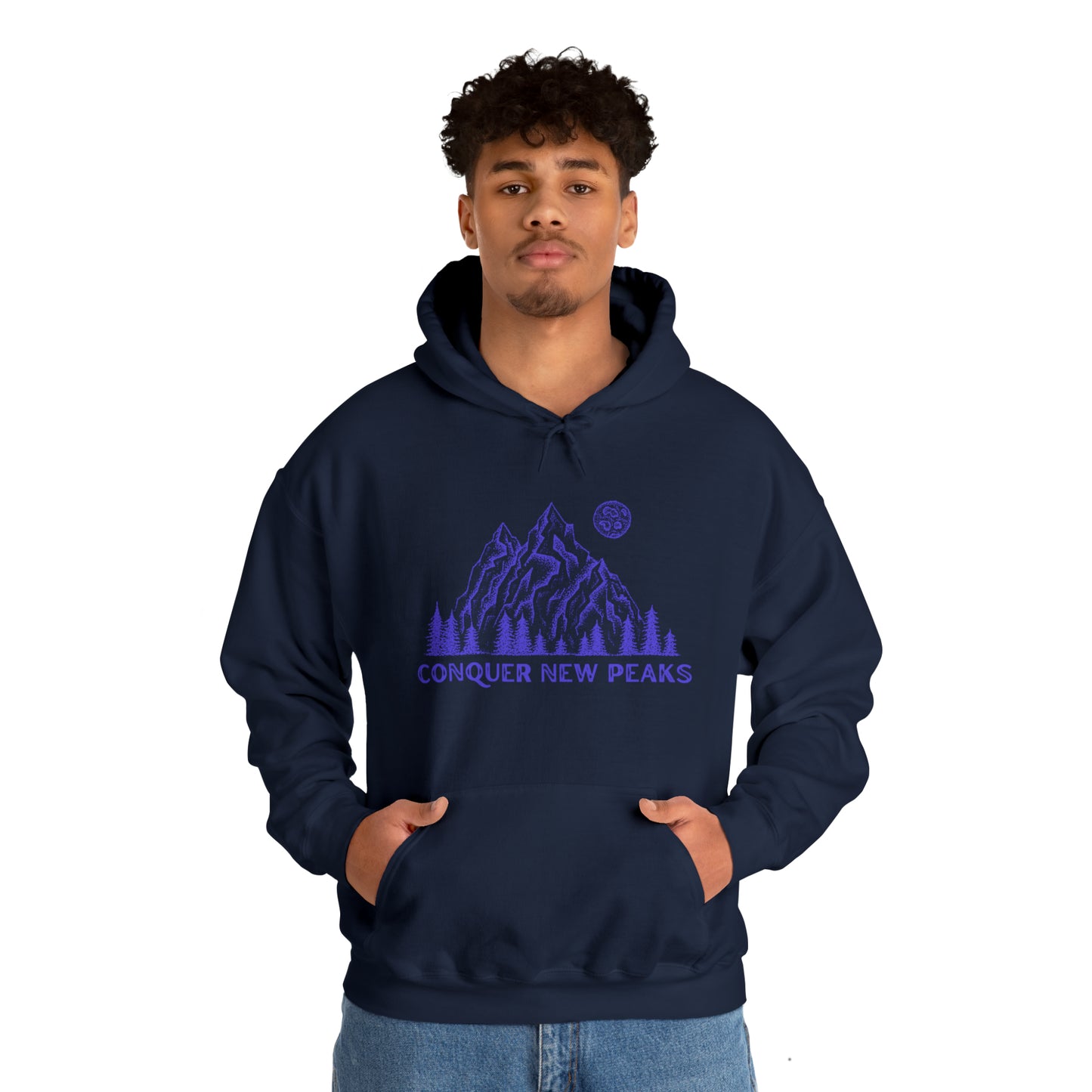 Conquer New Peaks Unisex Heavy Blend™ Hooded Sweatshirt