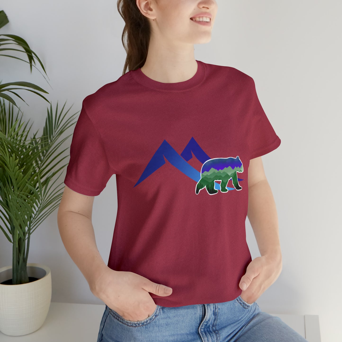 Mountain Bear Unisex Jersey Short Sleeve Tee