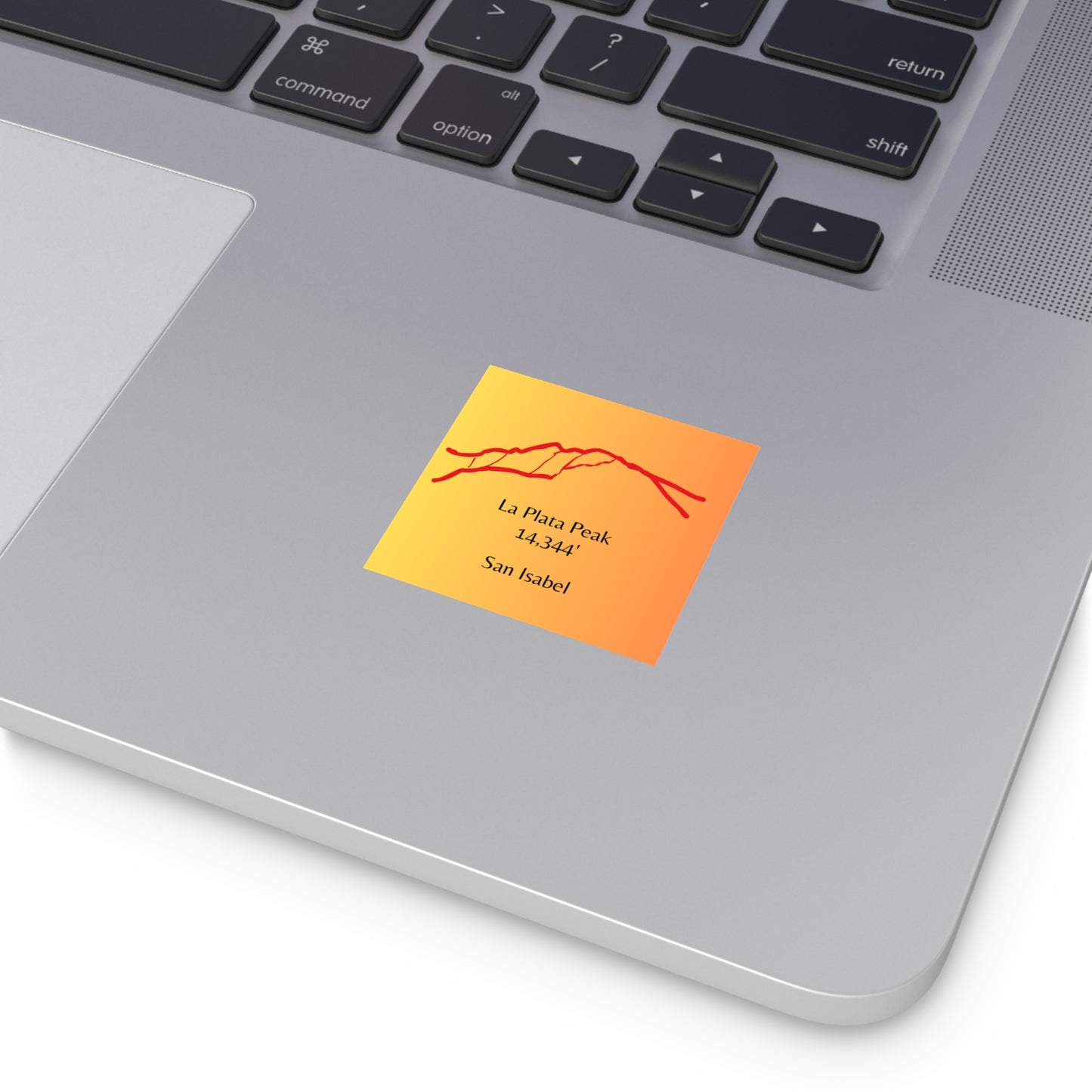 La Plata Peak 14er Square Vinyl Sticker