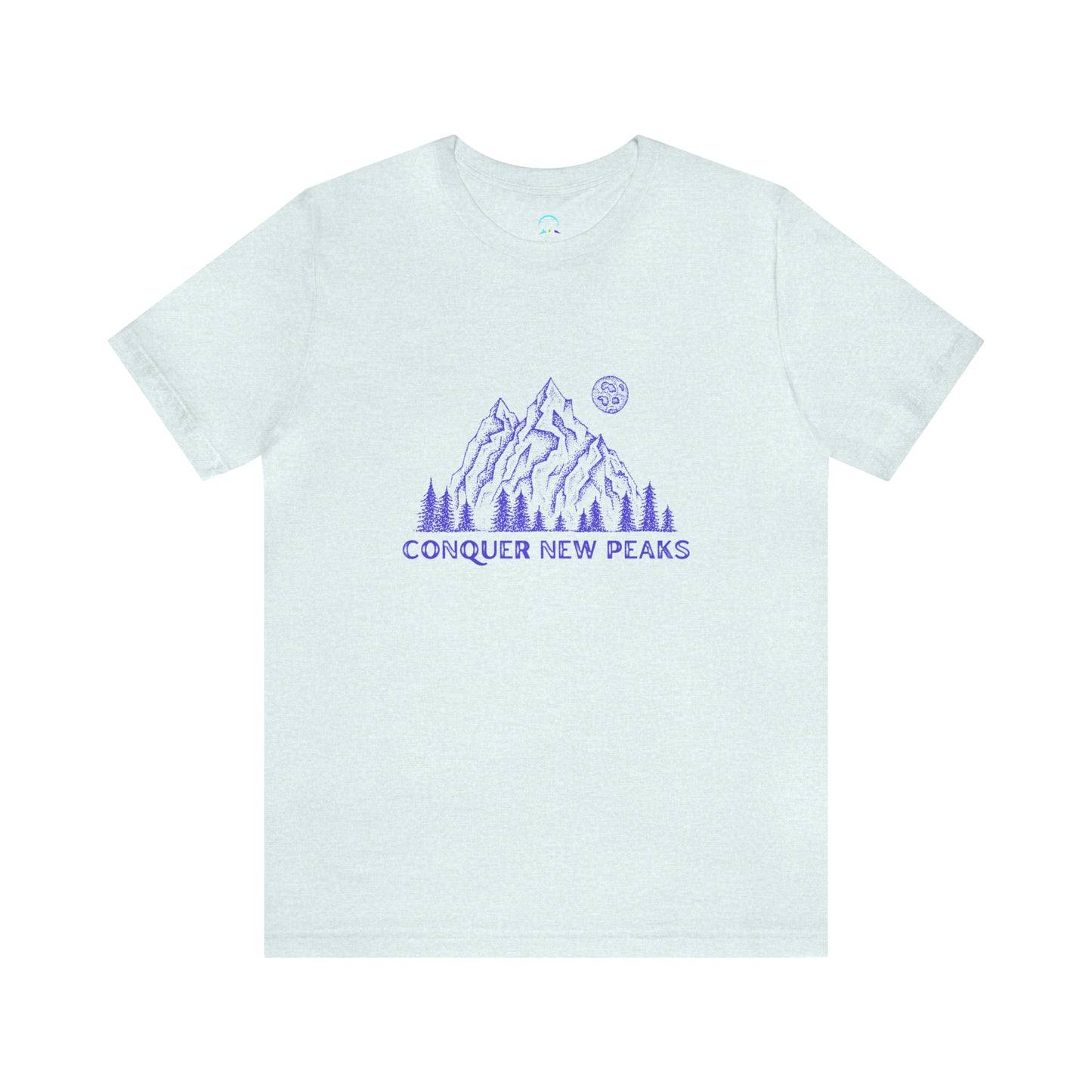 Conquer New Peaks Unisex Jersey Short Sleeve Tee - Purple