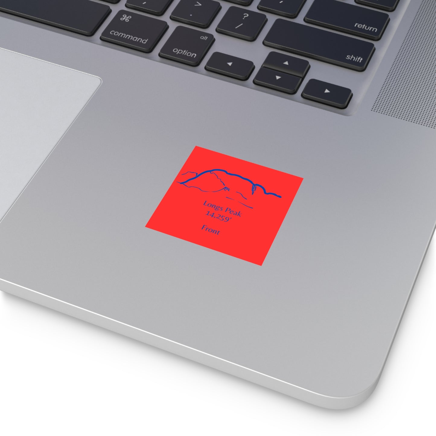 Longs Peak 14er Square Vinyl Sticker