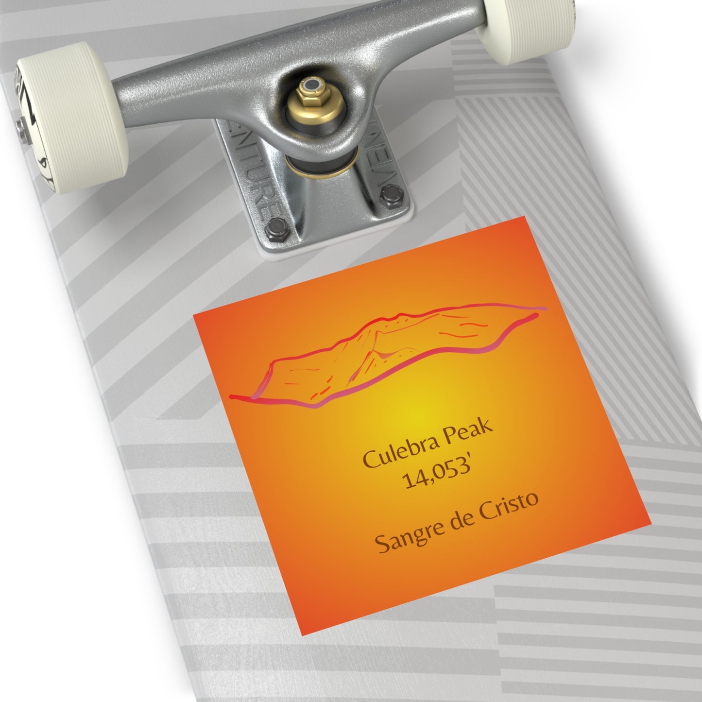 Culebra Peak 14er Square Vinyl Sticker