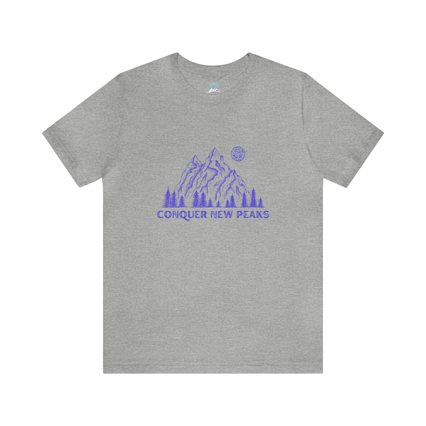 Conquer New Peaks Unisex Jersey Short Sleeve Tee - Purple