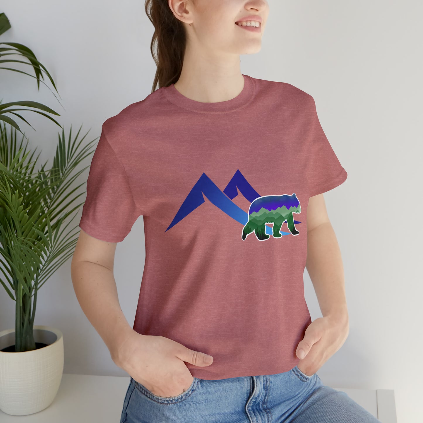 Mountain Bear Unisex Jersey Short Sleeve Tee
