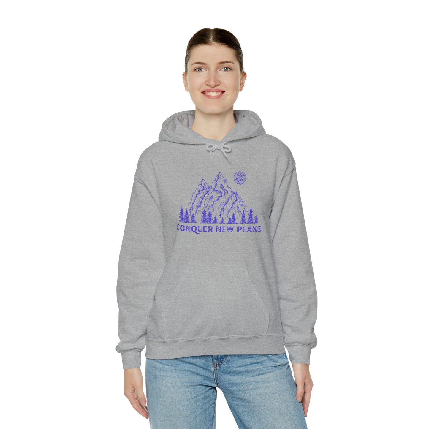 Conquer New Peaks Unisex Heavy Blend™ Hooded Sweatshirt