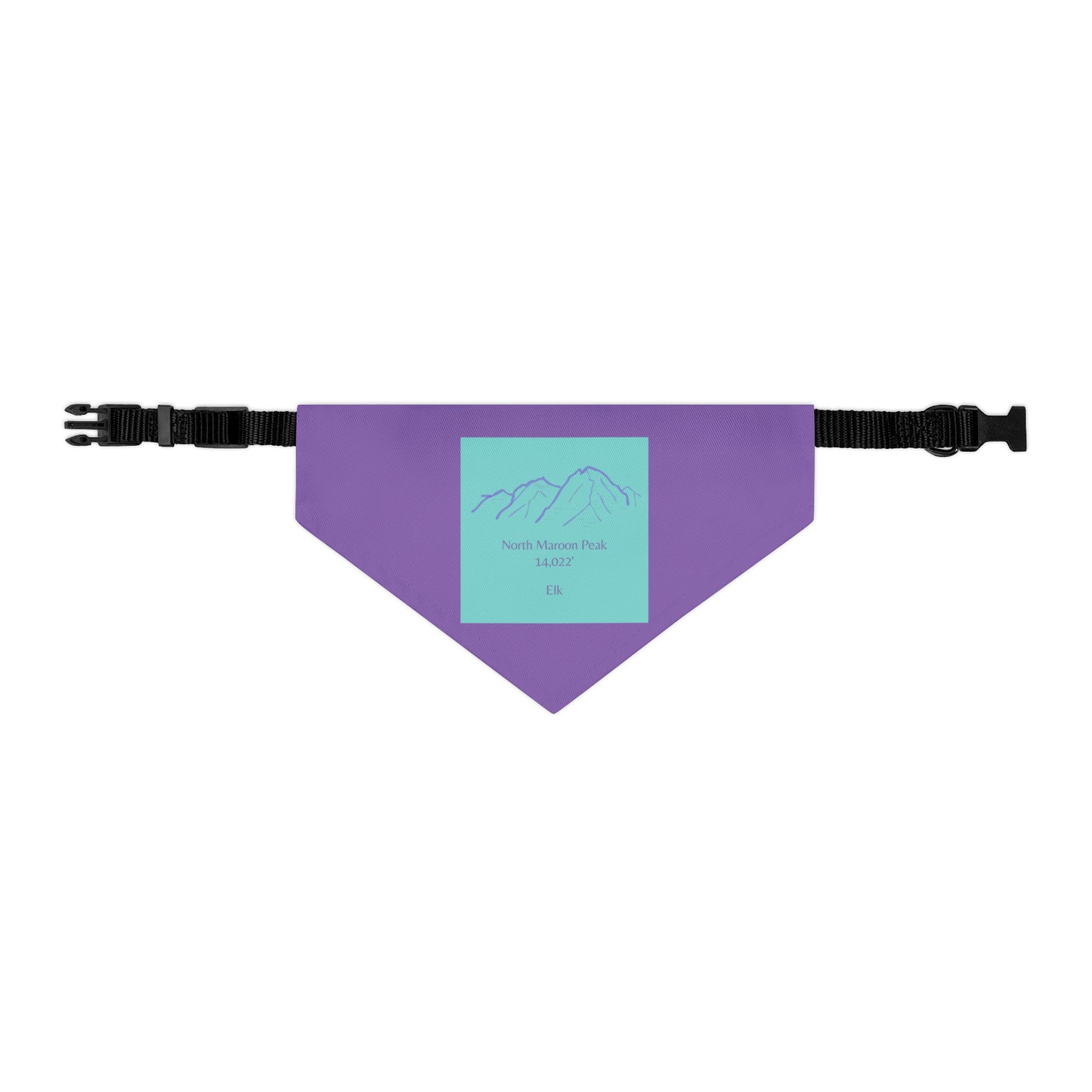North Maroon Peak 14er Pet Bandana Collar