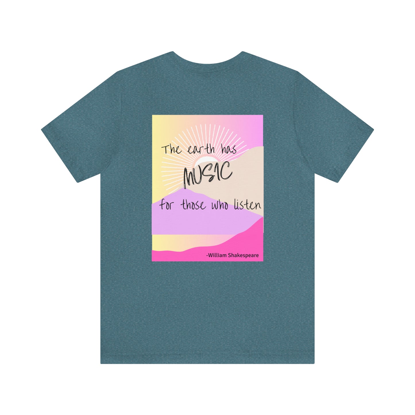 The Earth has Music Unisex Jersey Short Sleeve Tee