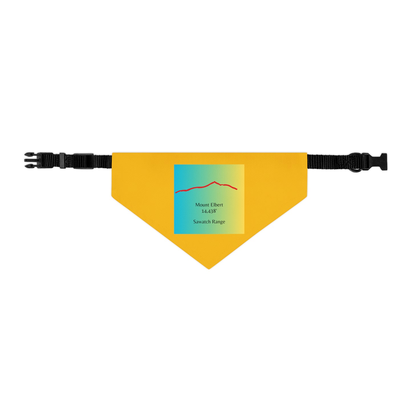 Mount Elbert 14er Pet Bandana Collar