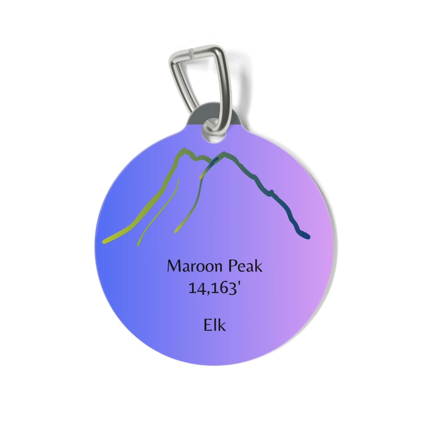 Maroon Peak Pet Tag