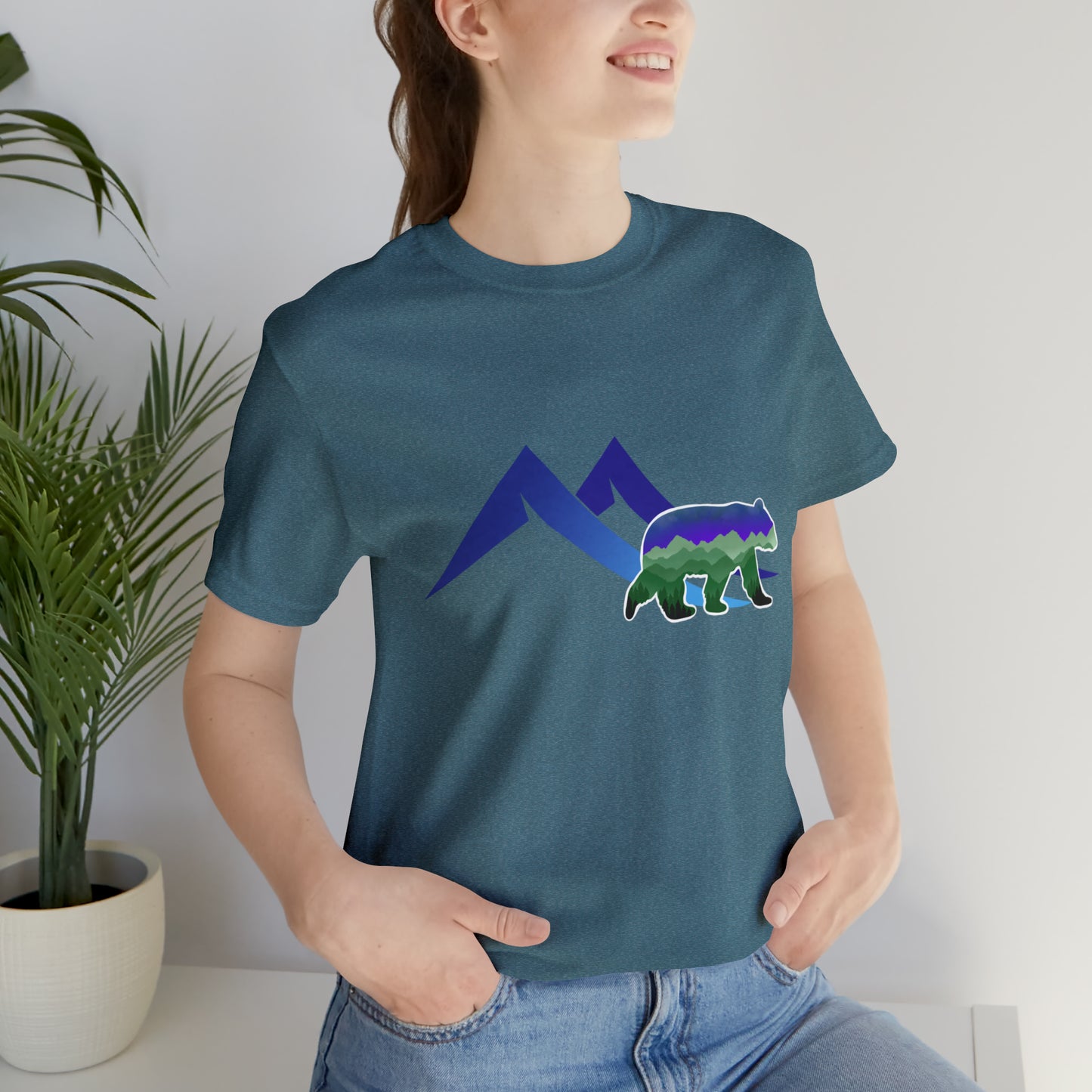 Mountain Bear Unisex Jersey Short Sleeve Tee