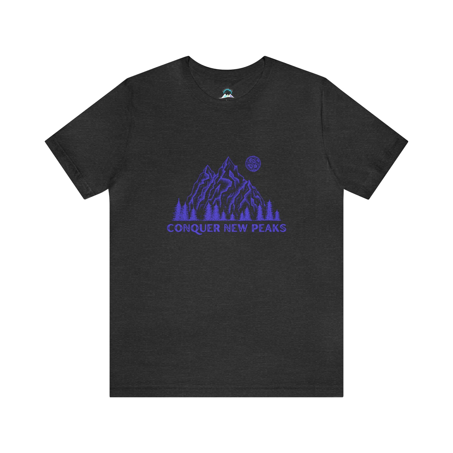 Conquer New Peaks Unisex Jersey Short Sleeve Tee - Purple