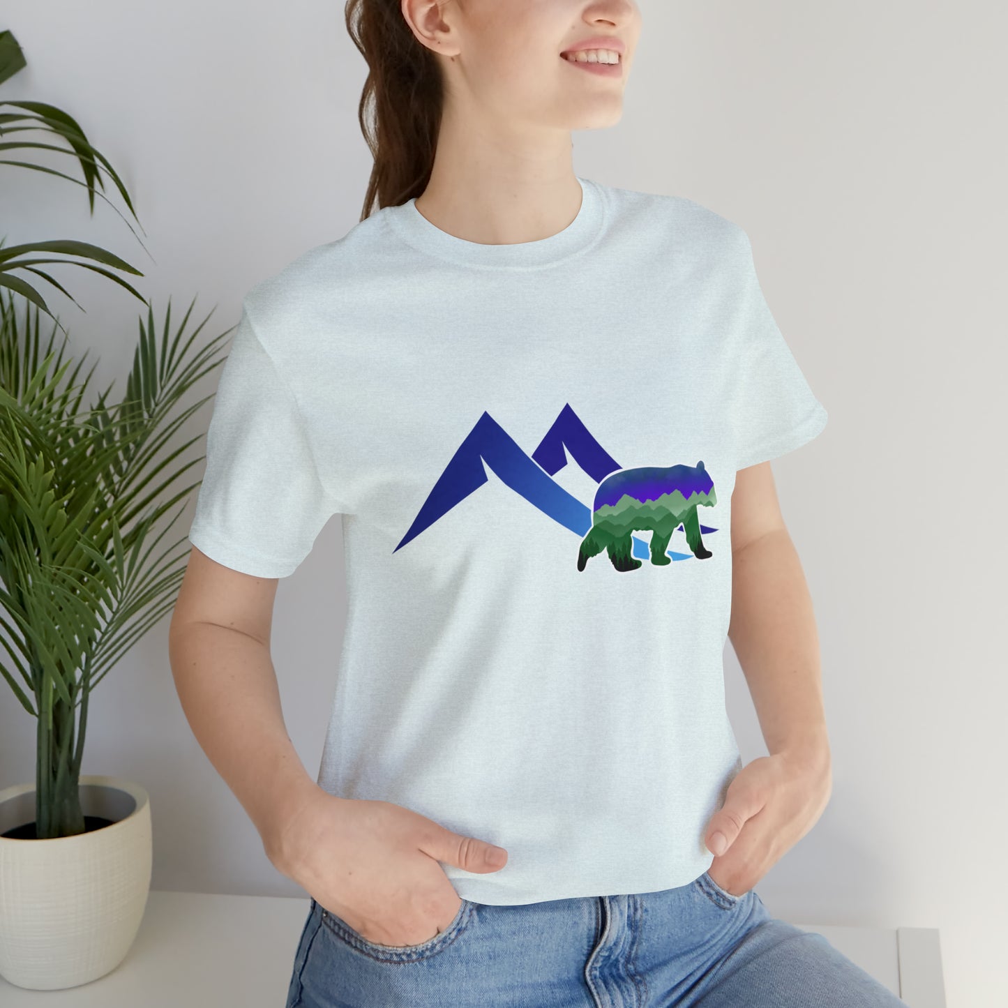 Mountain Bear Unisex Jersey Short Sleeve Tee