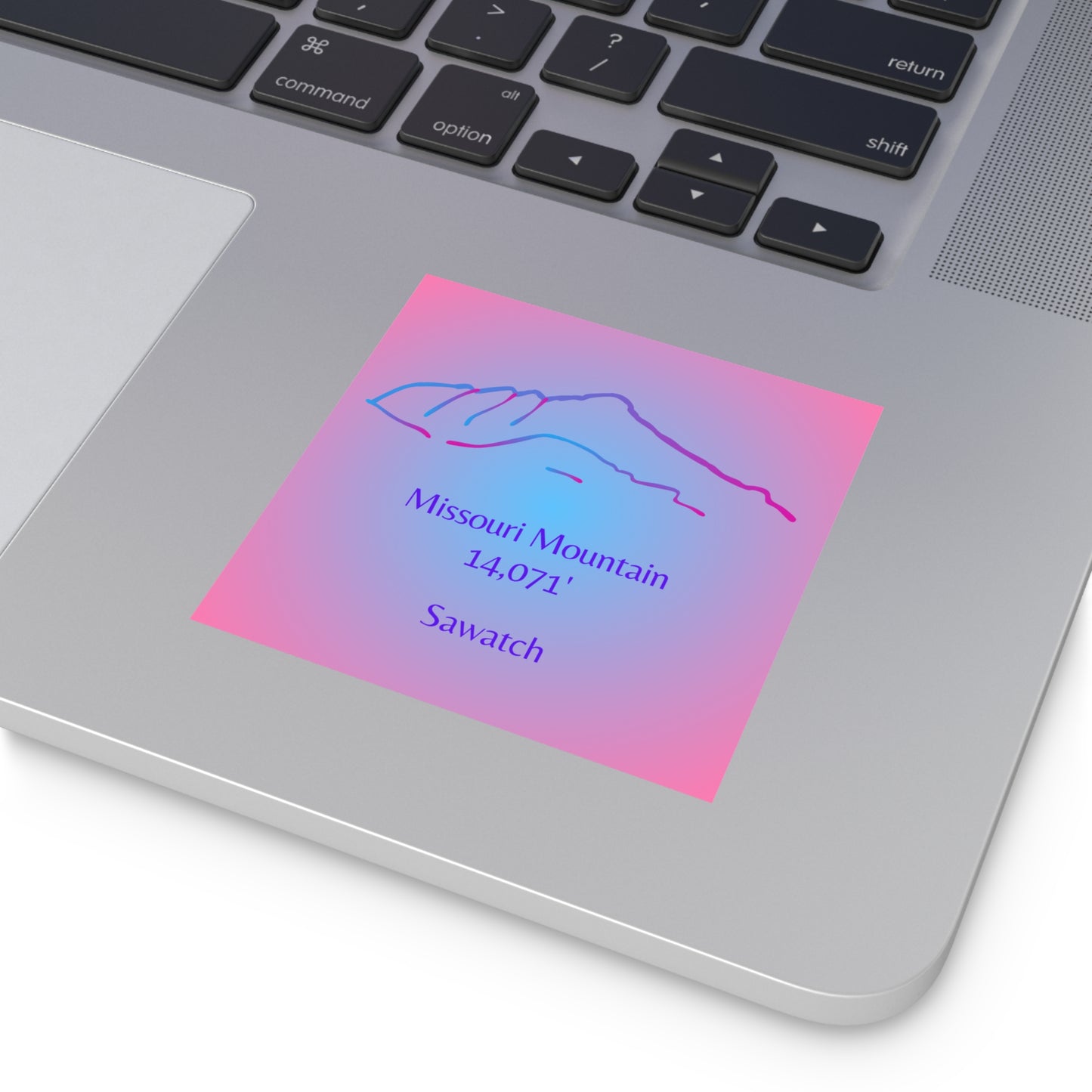 Missouri Mountain 14er Square Vinyl Sticker