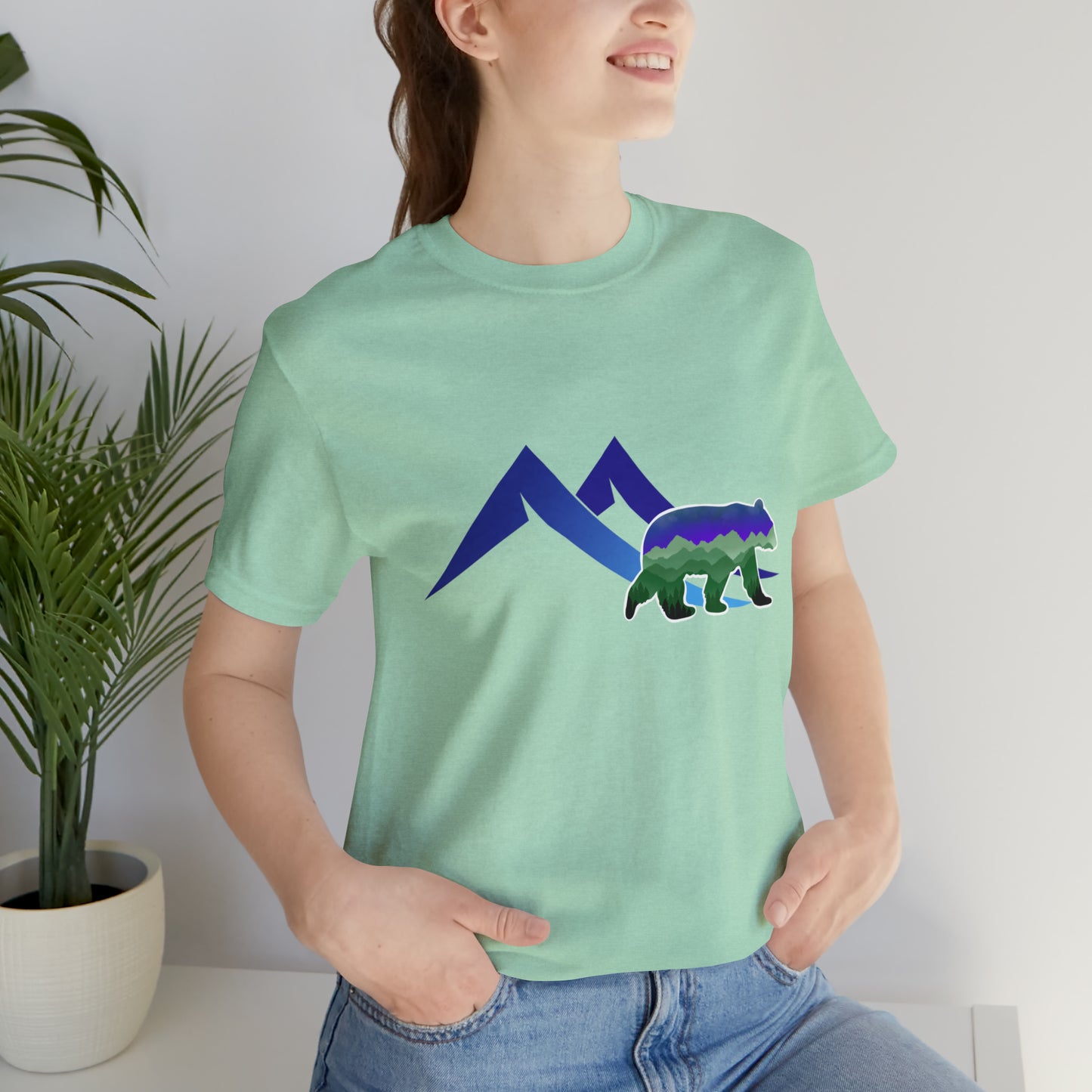 Mountain Bear Unisex Jersey Short Sleeve Tee