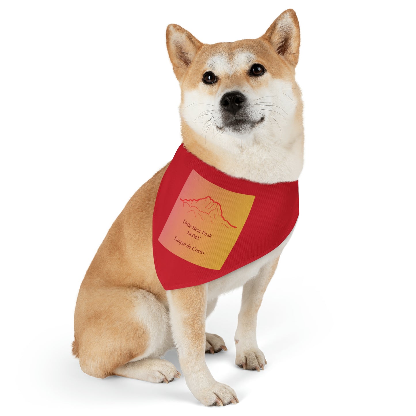Little Bear Peak 14er Pet Bandana Collar