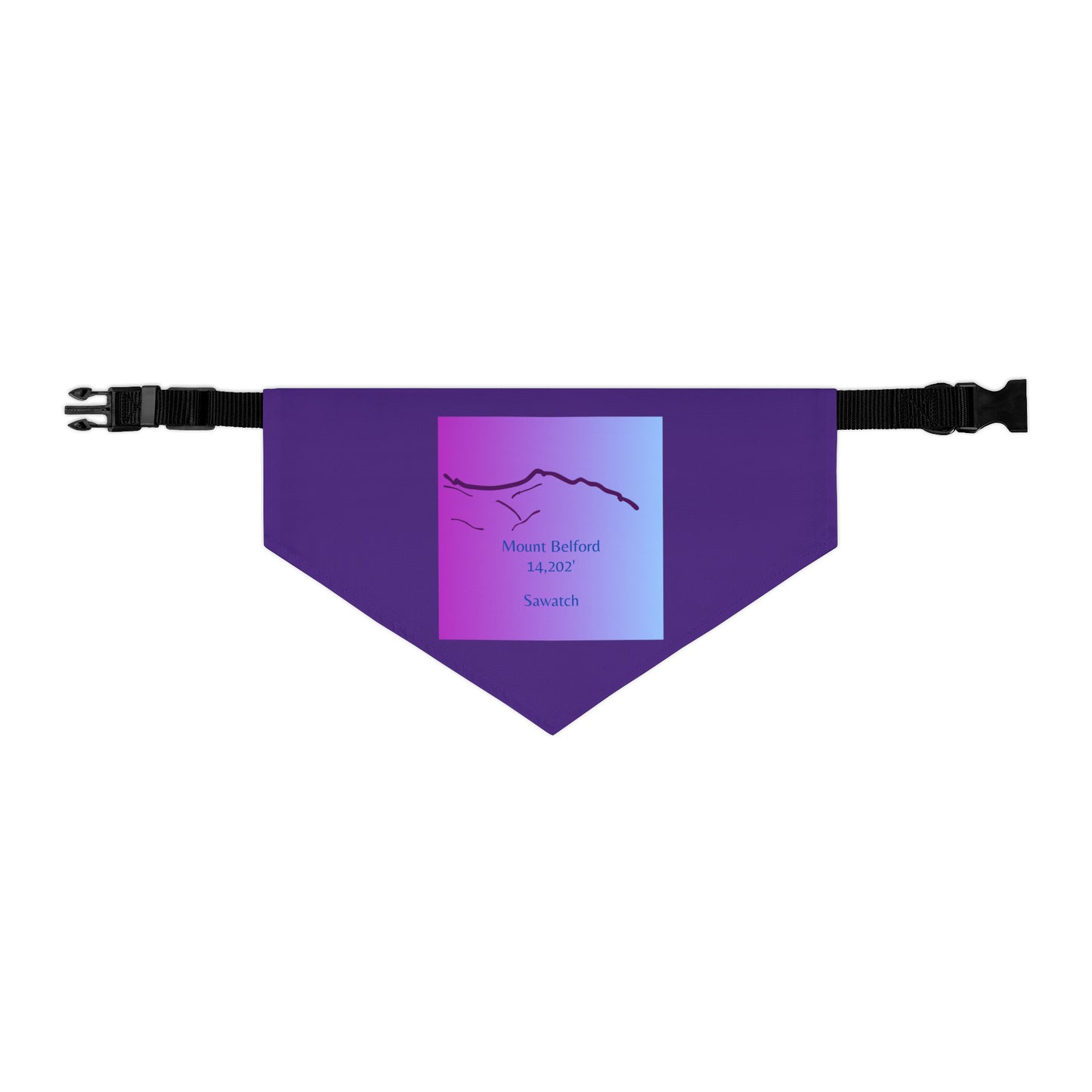 Mount Belford 14er Pet Bandana Collar