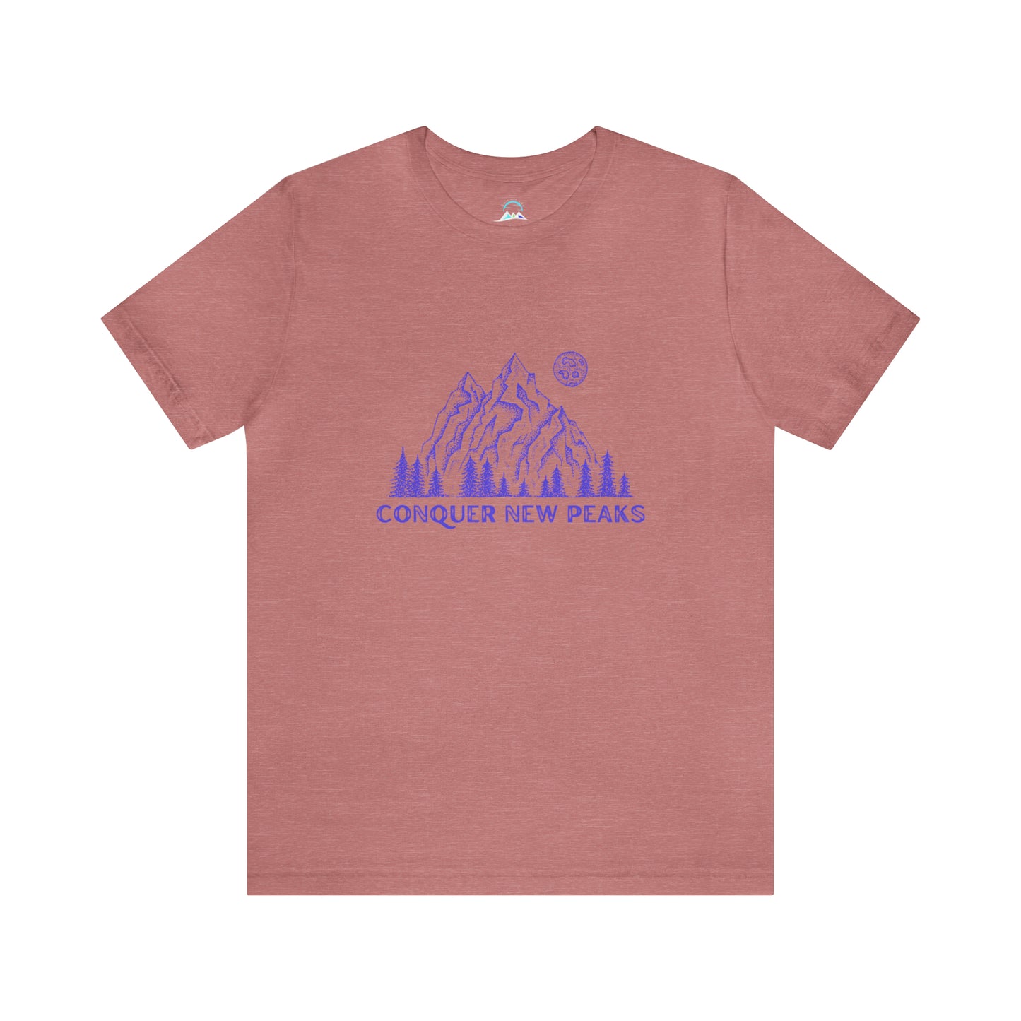 Conquer New Peaks Unisex Jersey Short Sleeve Tee - Purple