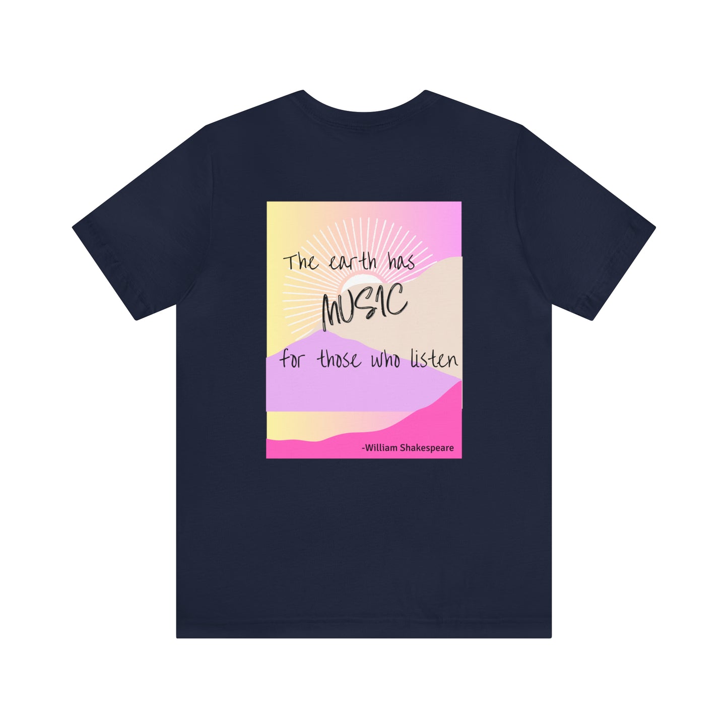 The Earth has Music Unisex Jersey Short Sleeve Tee